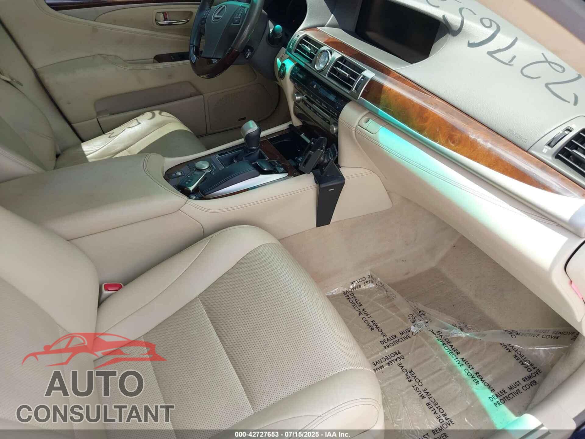 LEXUS LS 460 2013 - JTHCL5EF3D5018093