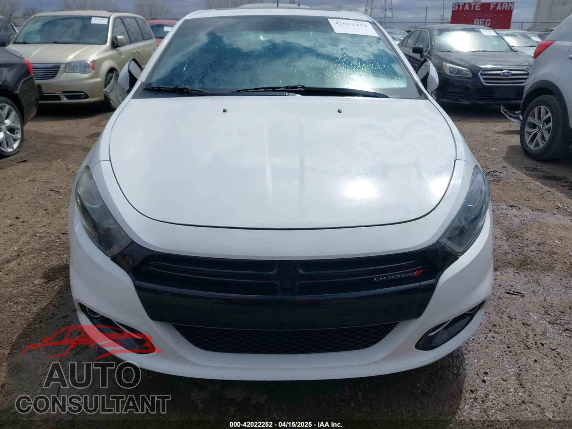DODGE DART 2015 - 1C3CDFBB5FD116724