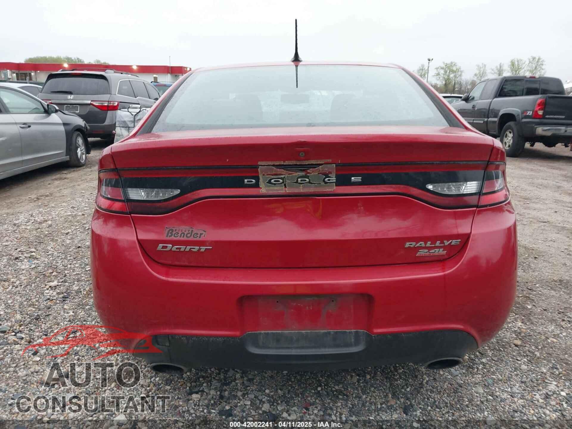 DODGE DART 2014 - 1C3CDFBB5ED825491