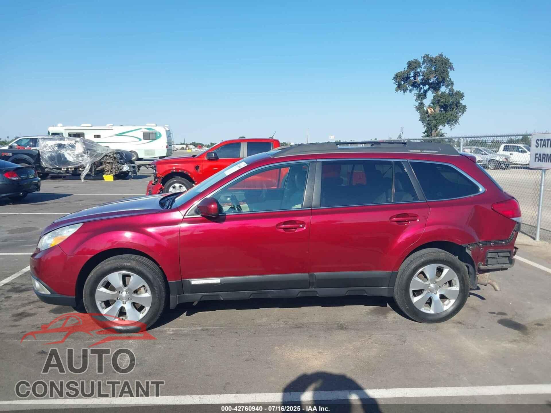 SUBARU OUTBACK 2011 - 4S4BRDKC7B2328046