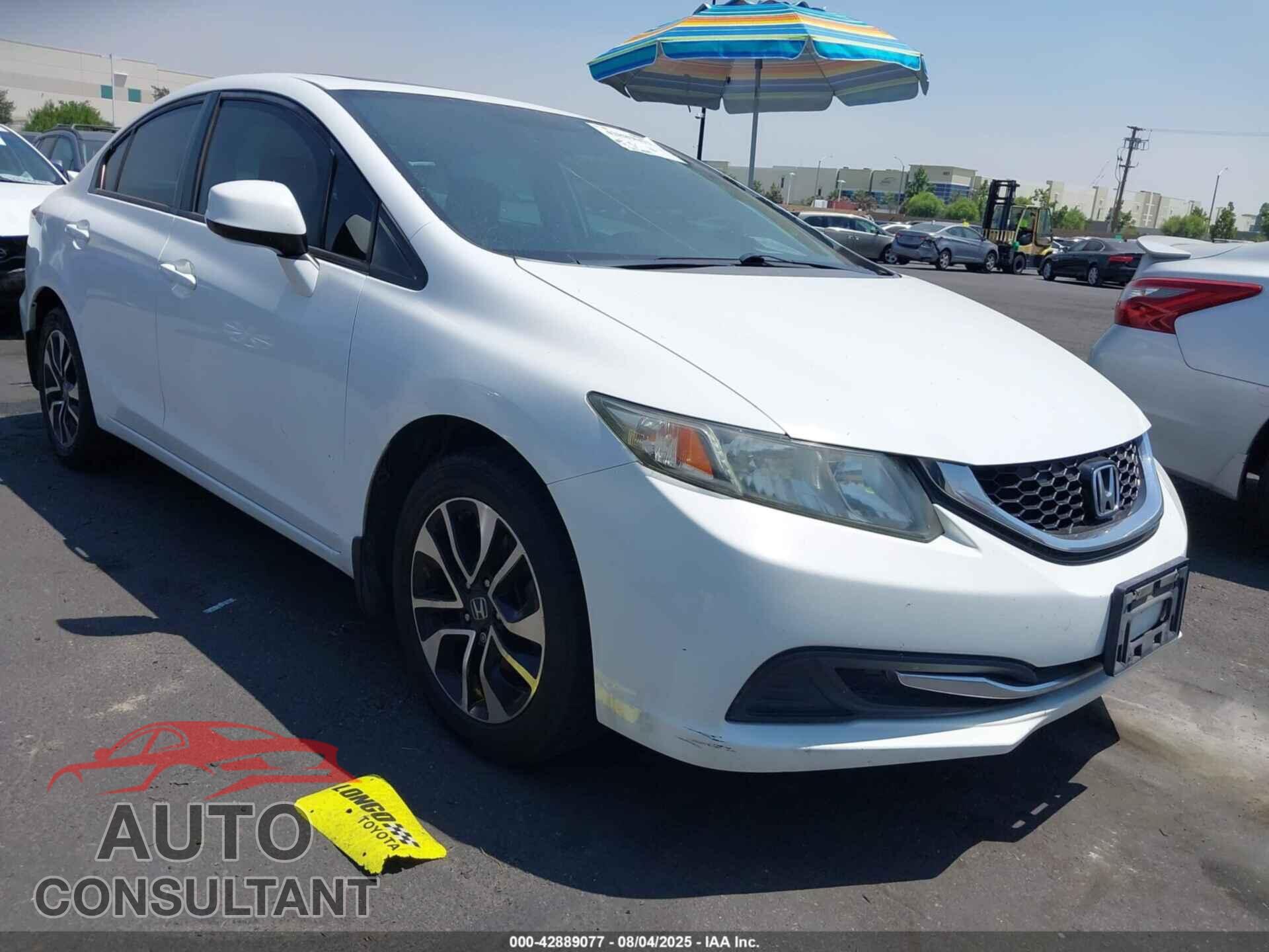 HONDA CIVIC 2013 - 19XFB2F89DE254915