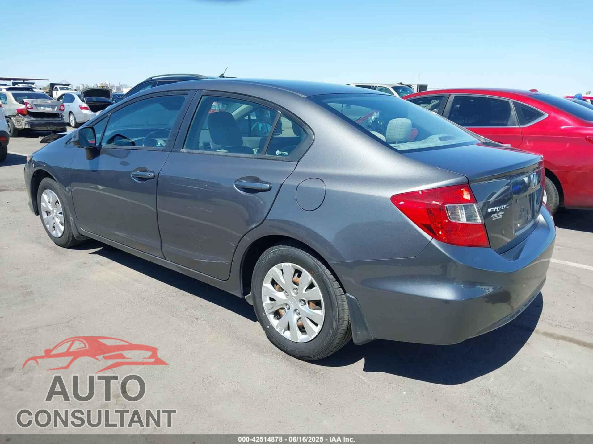 HONDA CIVIC 2012 - 2HGFB2F5XCH571998