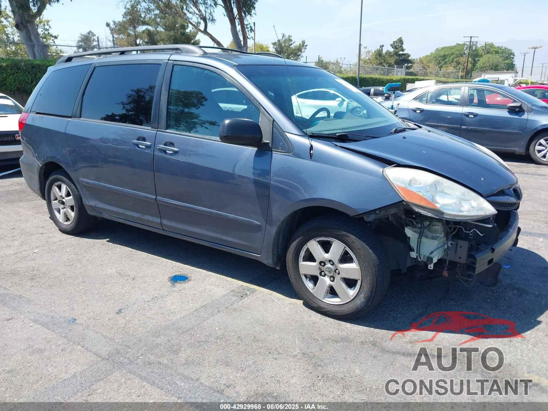 TOYOTA SIENNA 2009 - 5TDZK23C59S254574