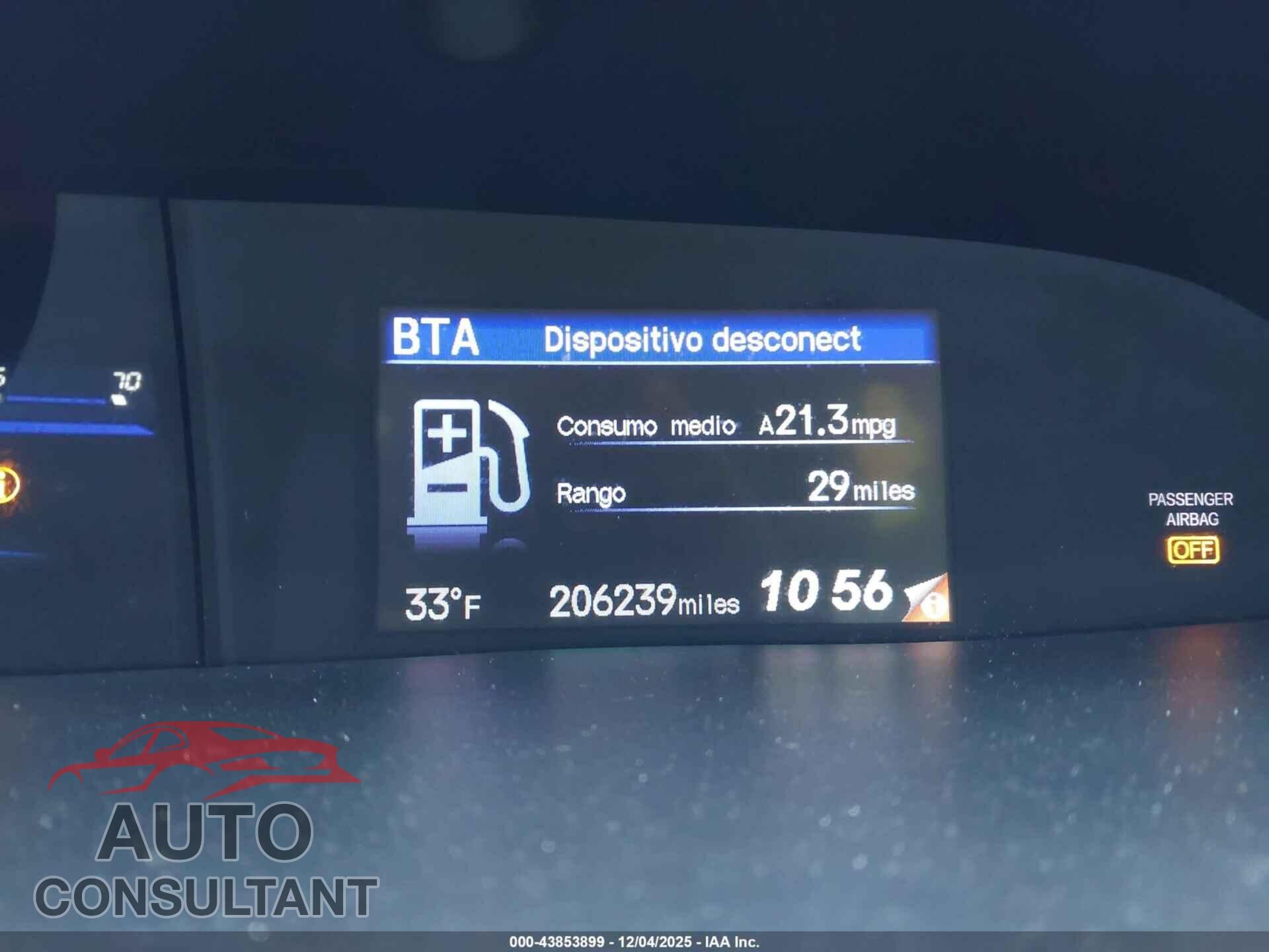 HONDA CIVIC 2012 - 2HGFB2F98CH307018