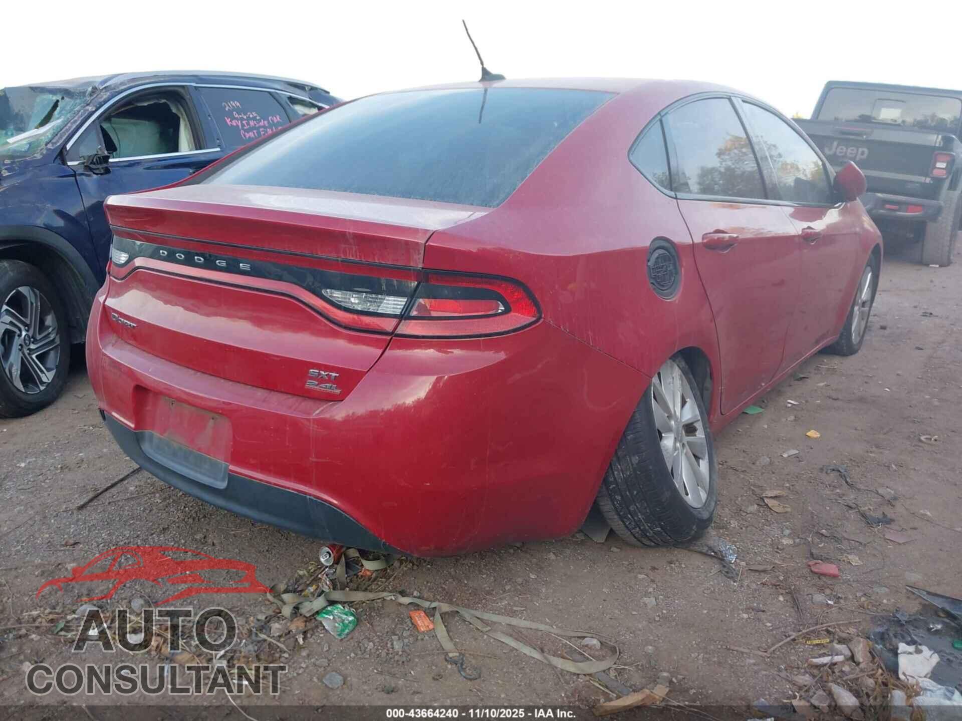 DODGE DART 2014 - 1C3CDFBB3ED771284
