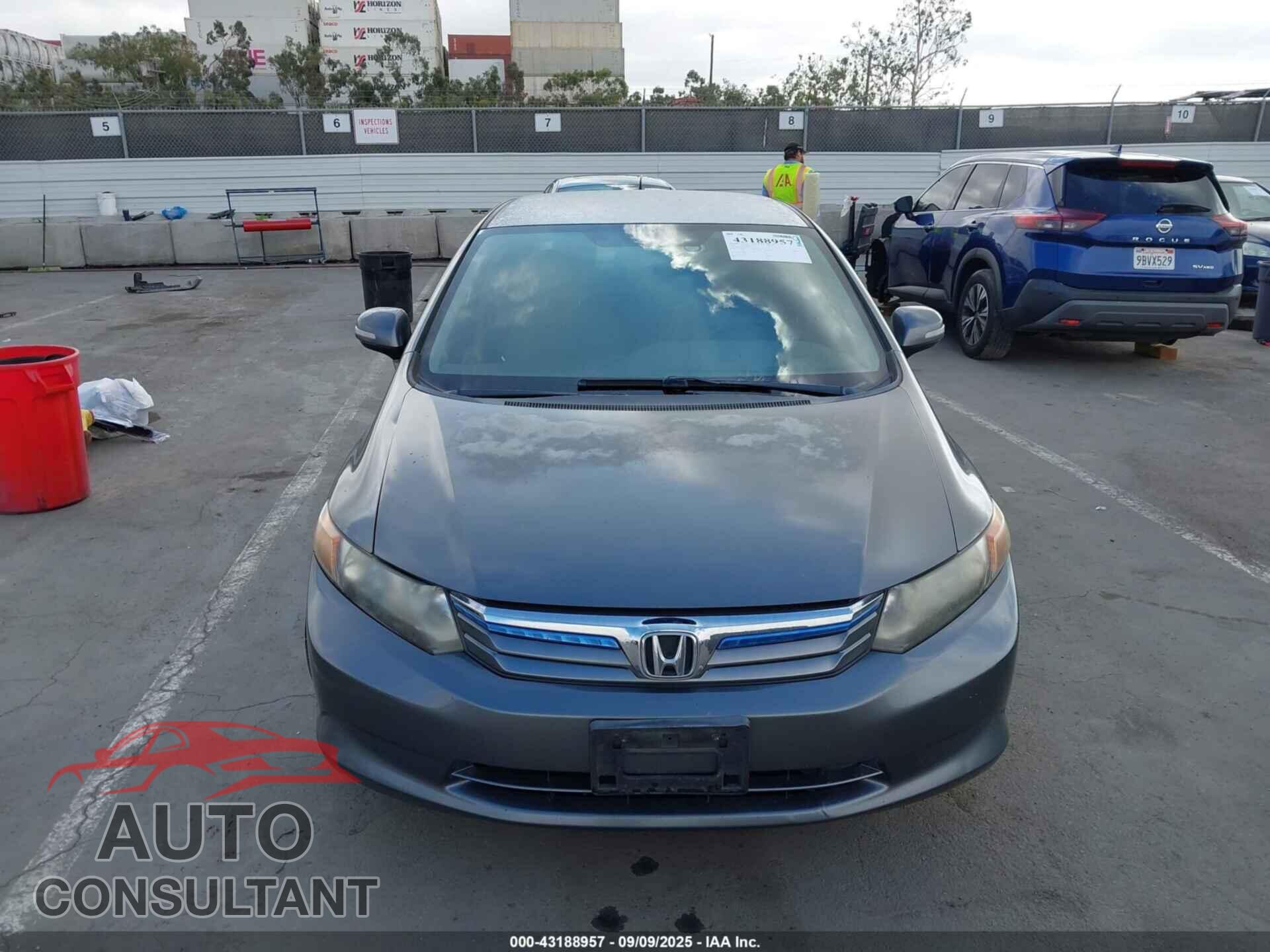 HONDA CIVIC HYBRID 2012 - JHMFB4F21CS005252