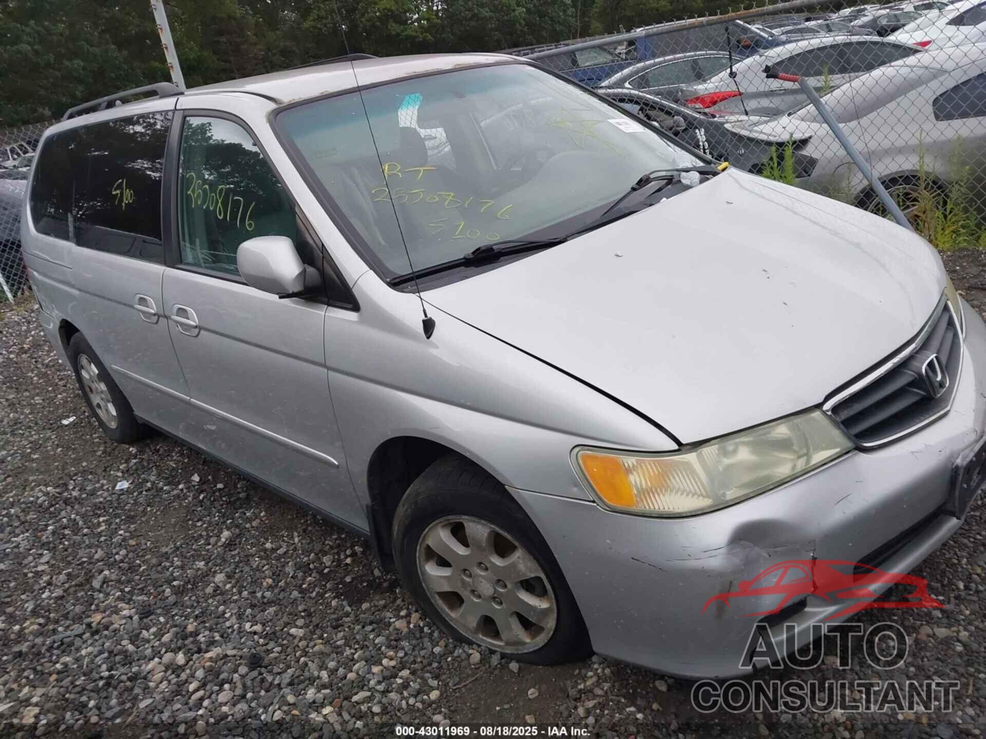 HONDA ODYSSEY 2004 - 5FNRL18964B067619