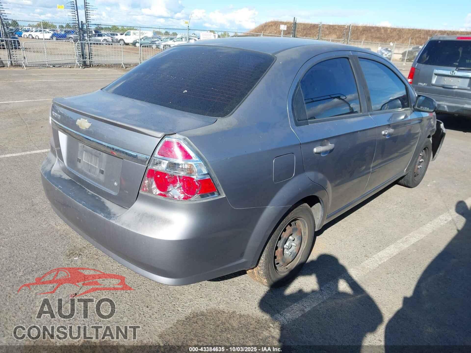 CHEVROLET AVEO 2011 - KL1TD5DE2BB169035