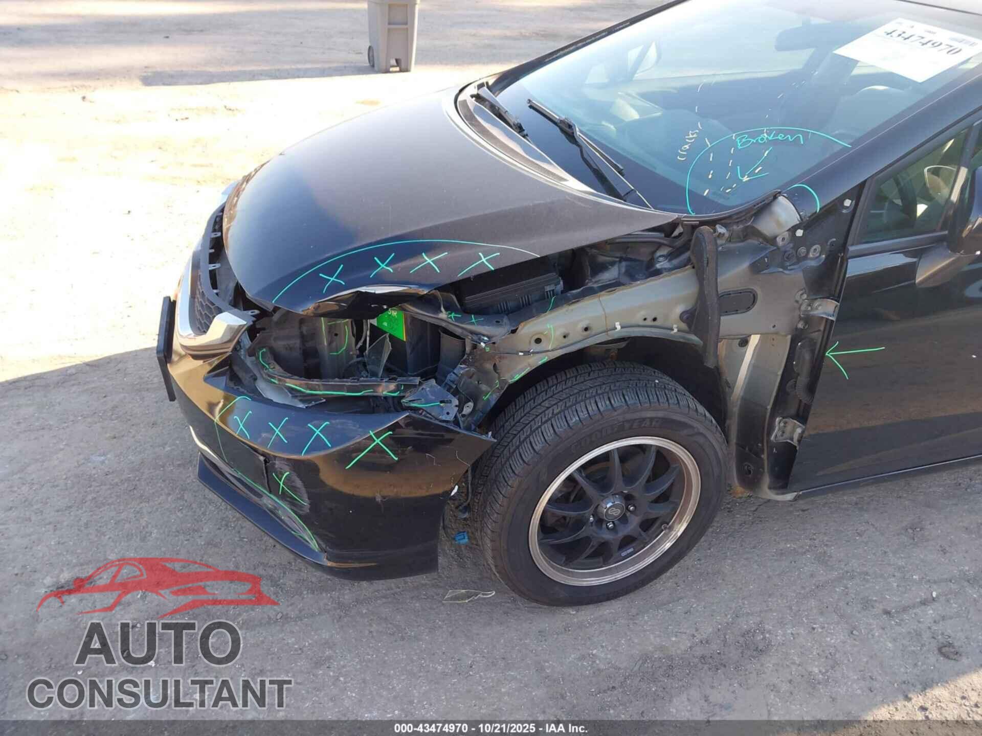 HONDA CIVIC 2013 - 19XFB2F59DE218955