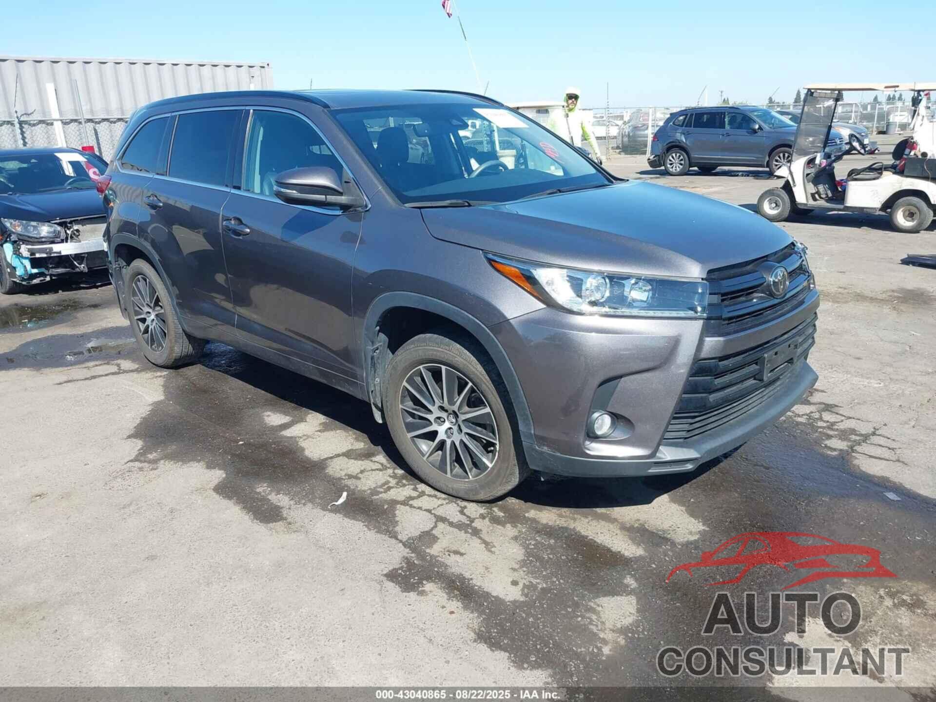 TOYOTA HIGHLANDER 2017 - 5TDJZRFH0HS436979