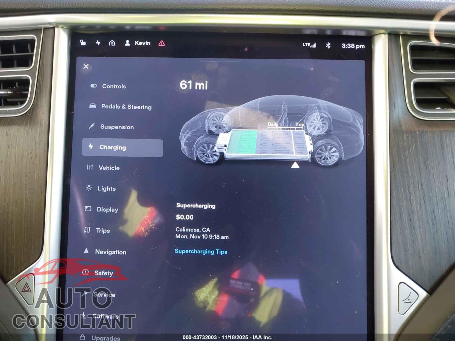 TESLA MODEL S 2013 - 5YJSA1DG2DFP14531
