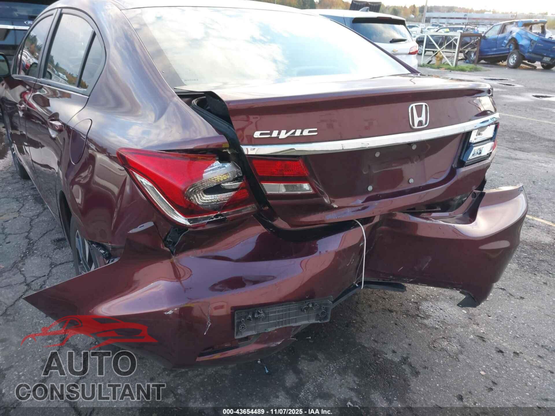 HONDA CIVIC 2013 - 19XFB2F85DE270948
