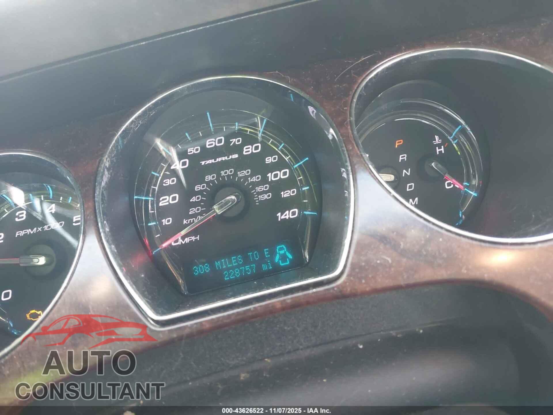 FORD TAURUS 2012 - 1FAHP2EW5CG110180