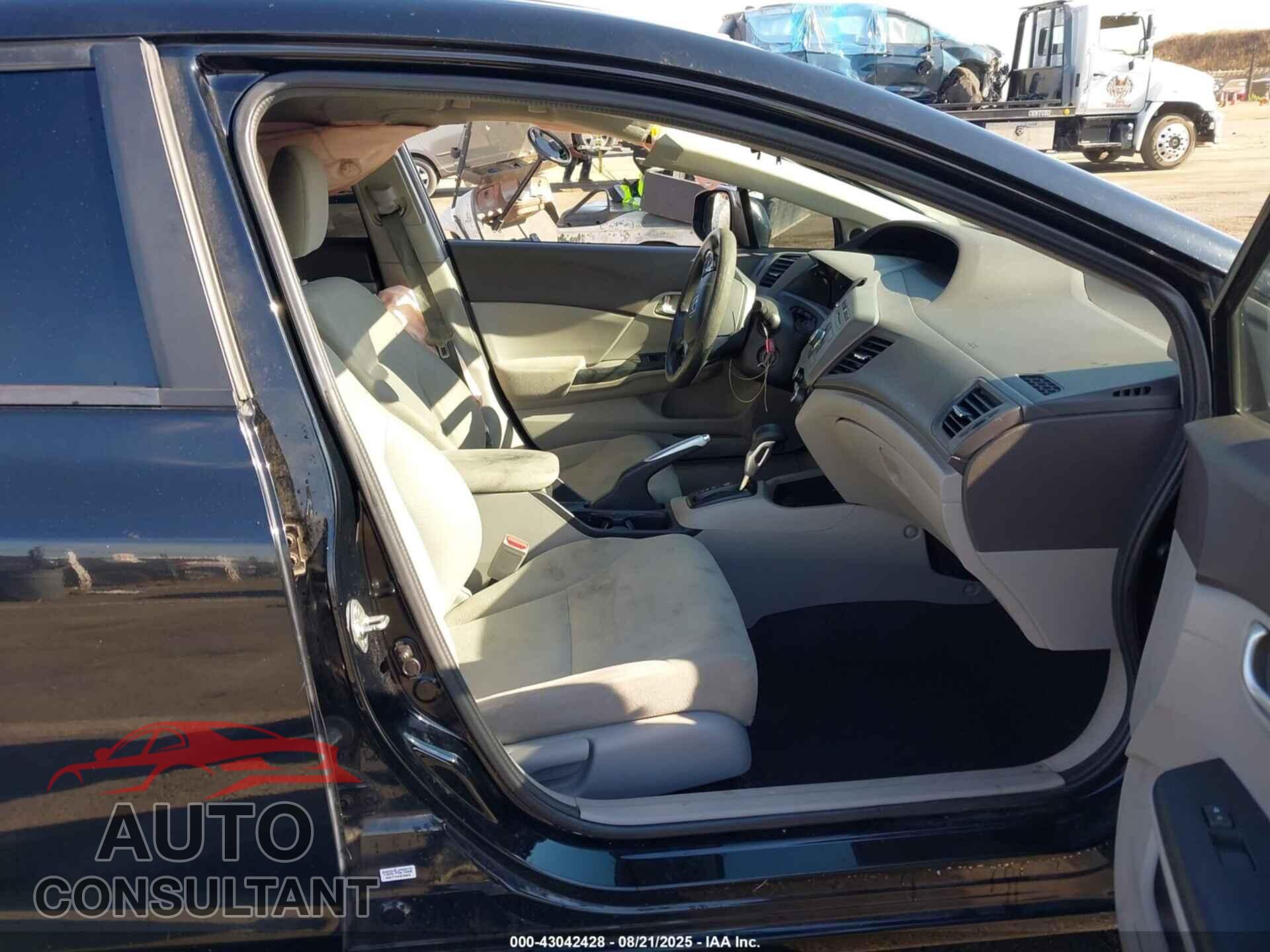 HONDA CIVIC 2012 - 19XFB2F87CE391186