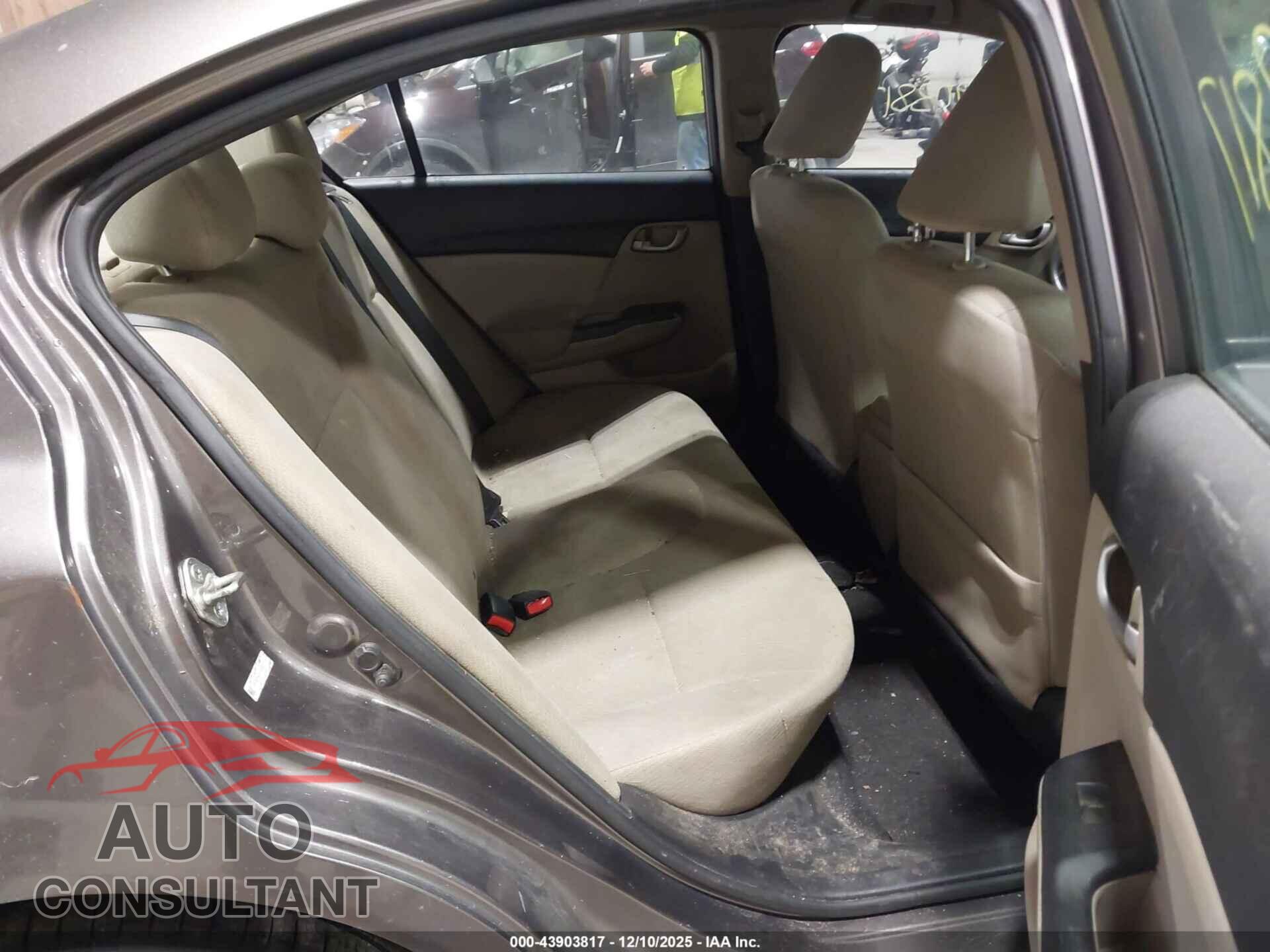 HONDA CIVIC 2013 - 19XFB2F52DE295327