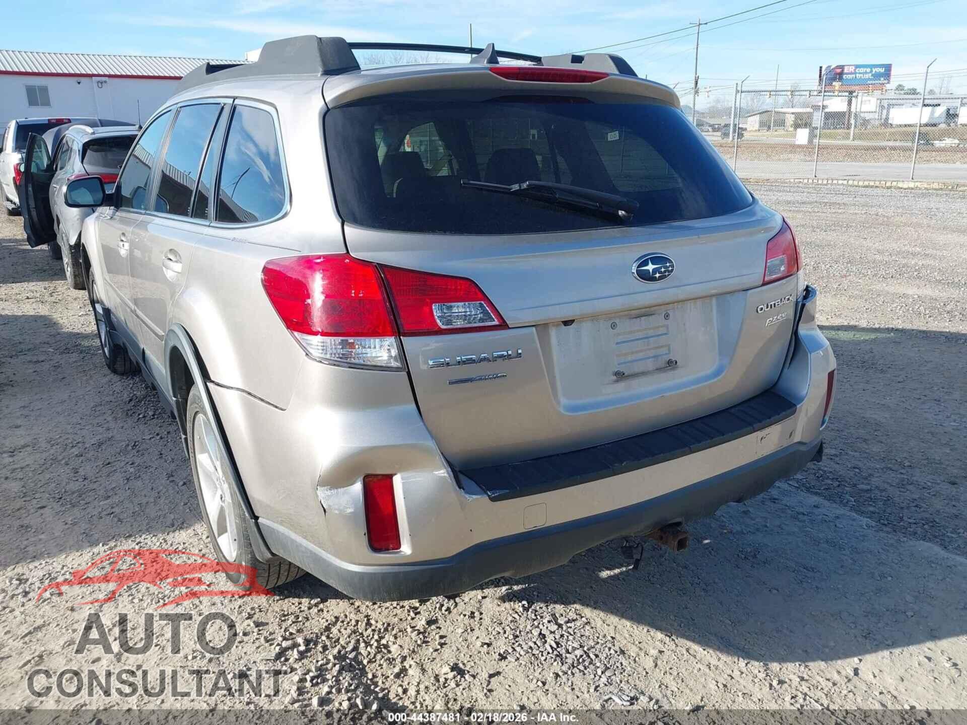 SUBARU OUTBACK 2014 - 4S4BRBLC6E3310848