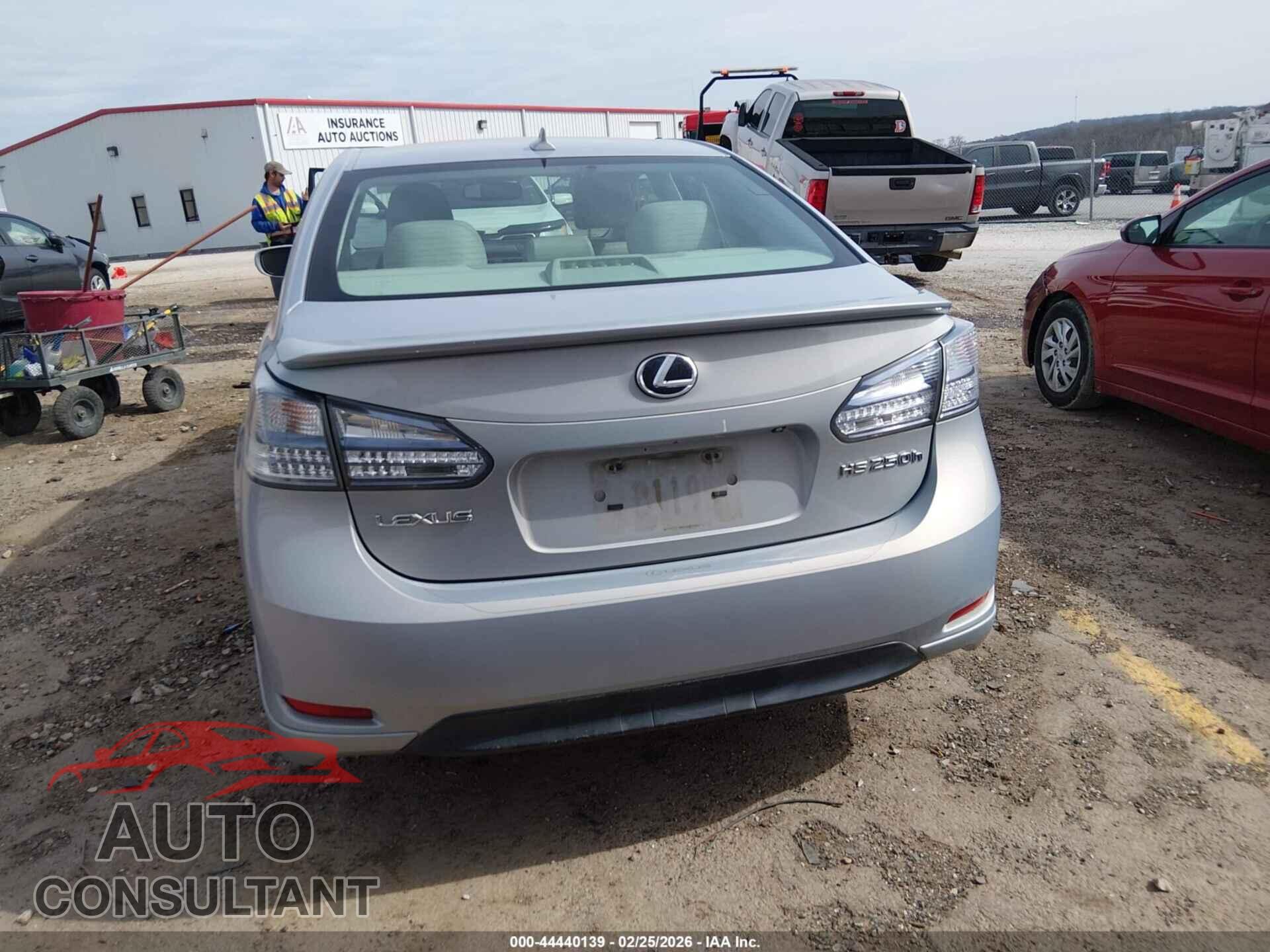LEXUS HS 250H 2010 - JTHBB1BA8A2020046