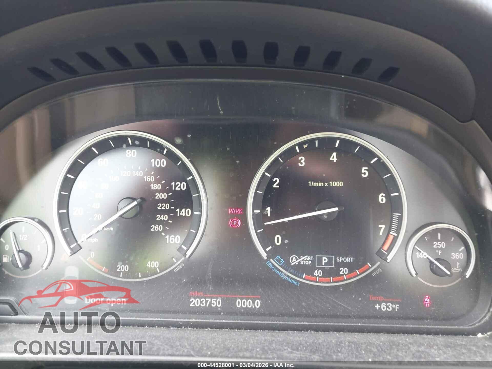 BMW 535I 2013 - WBAFU7C58DDU76698