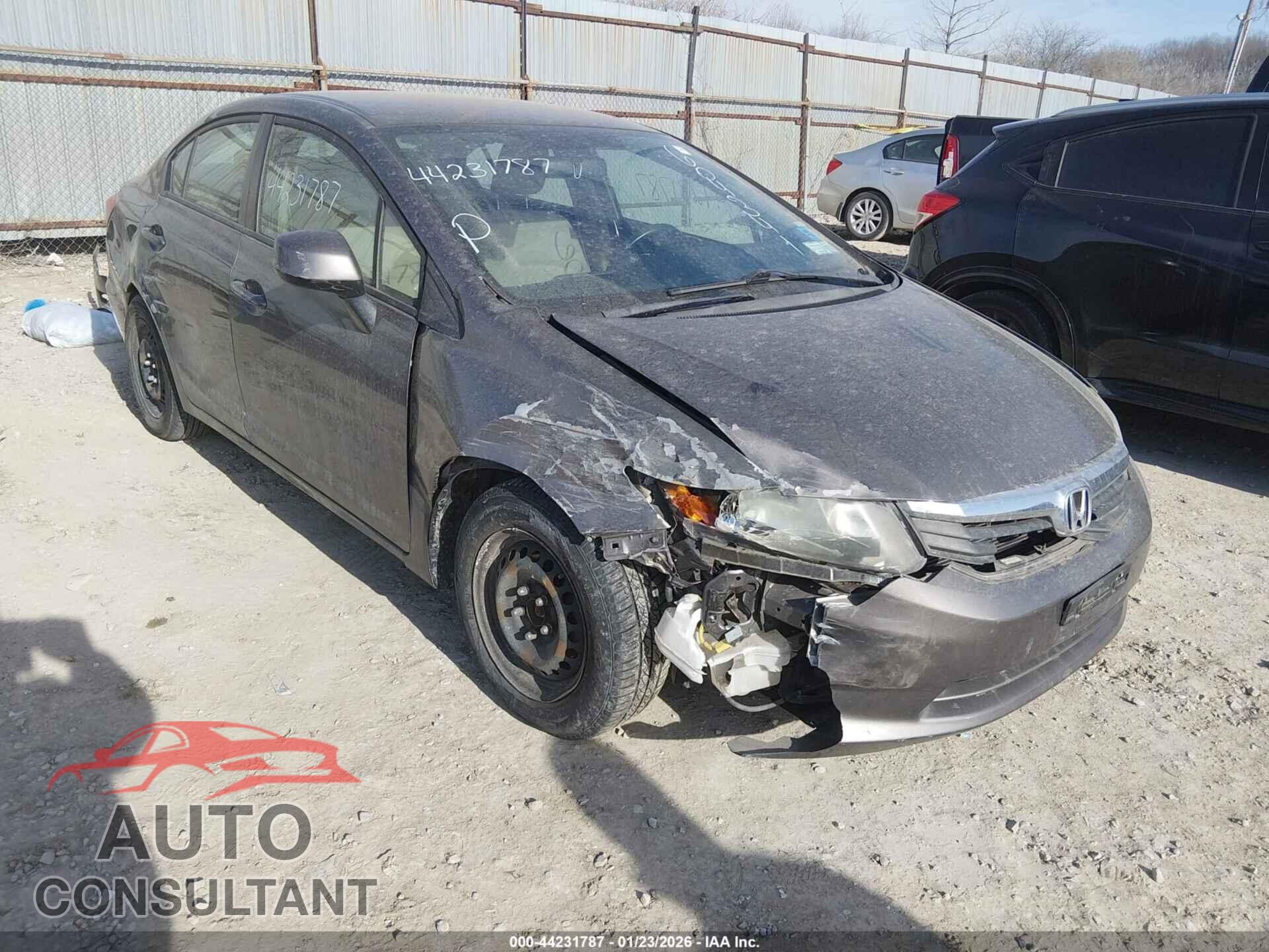 HONDA CIVIC 2012 - 2HGFB2F53CH604341