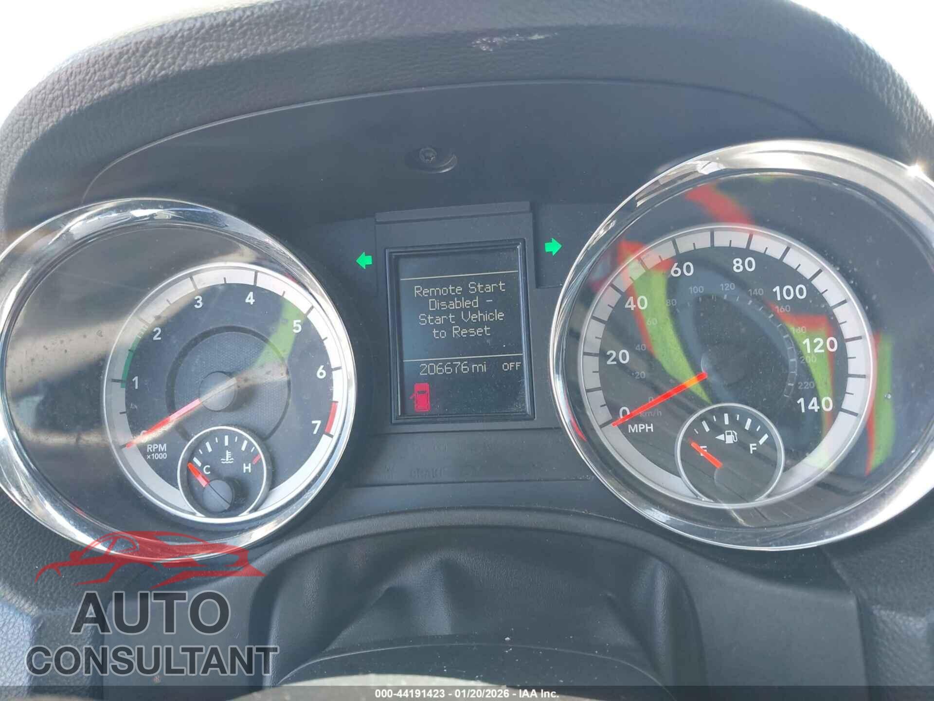 DODGE DURANGO 2012 - 1C4RDHDG5CC158466