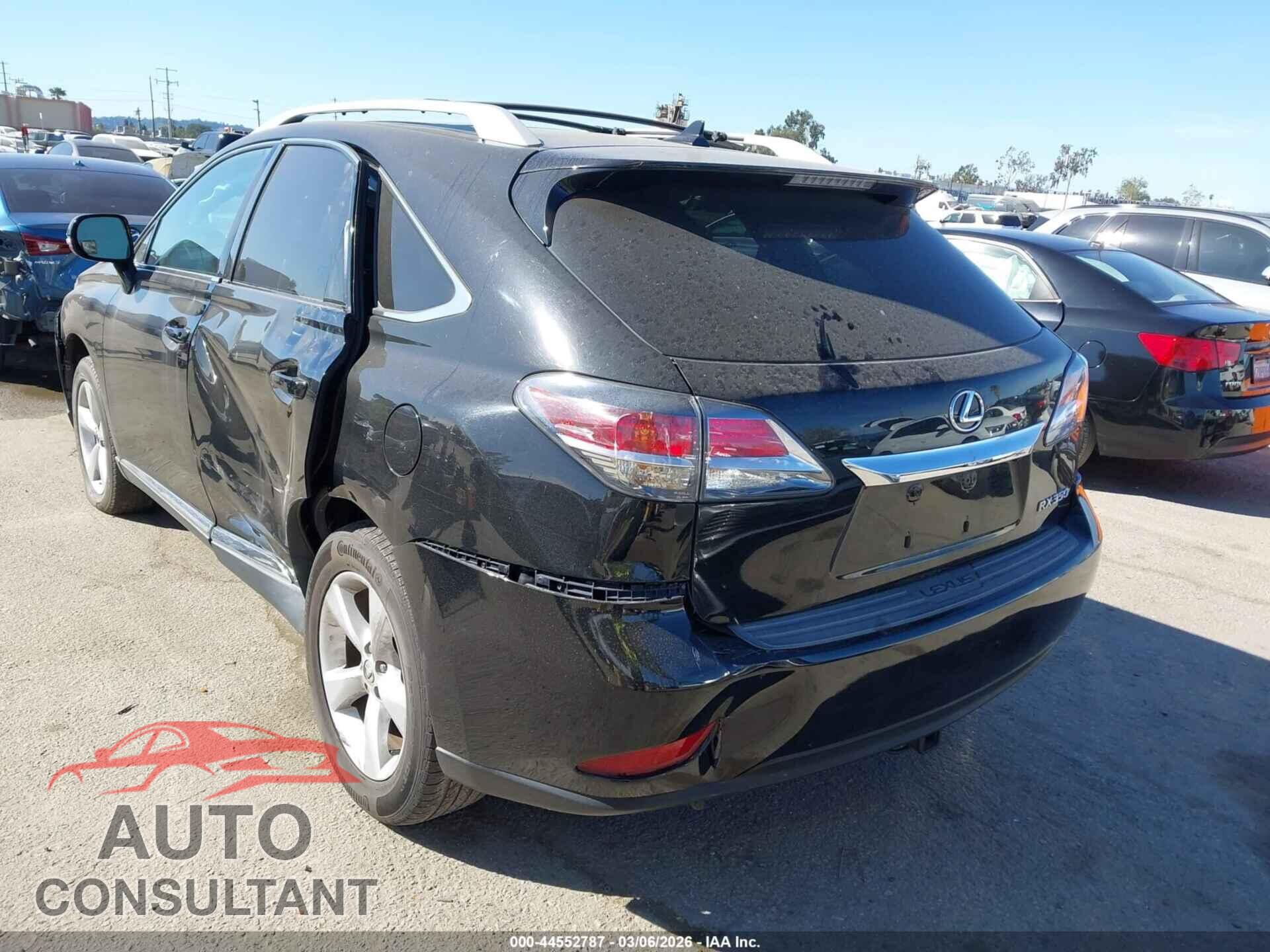 LEXUS RX 350 2013 - 2T2BK1BA5DC213970