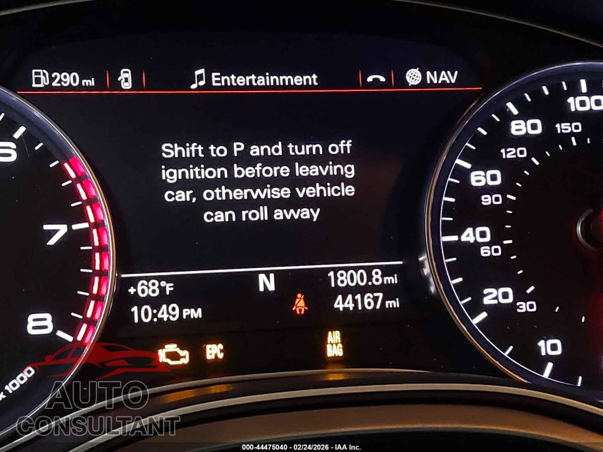 AUDI A6 2013 - WAUGGAFC2DN080229