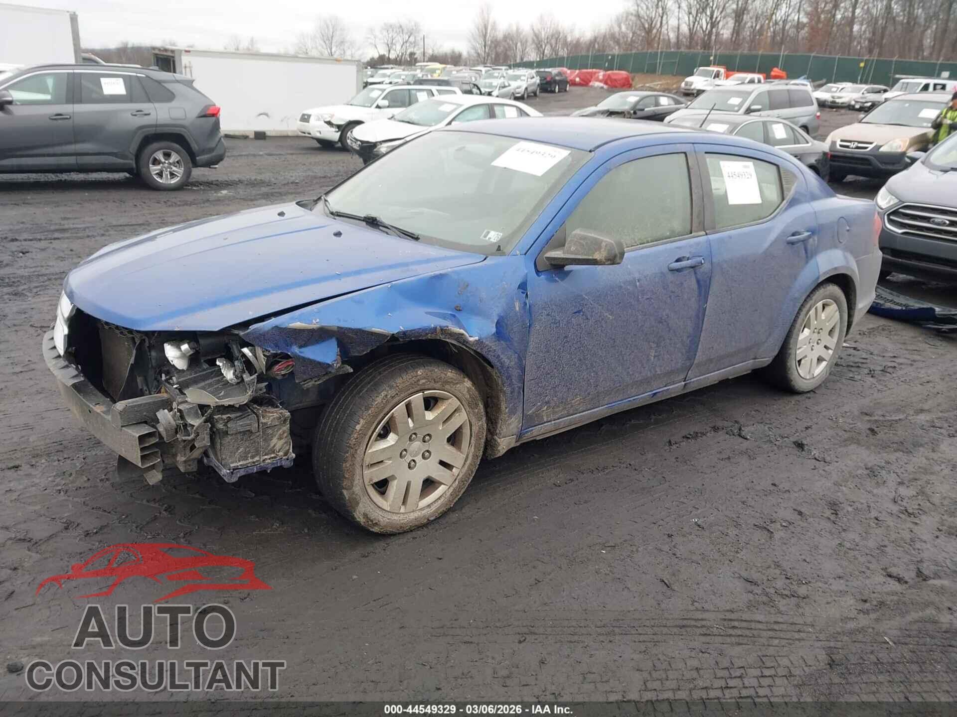 DODGE AVENGER 2013 - 1C3CDZAB6DN540553