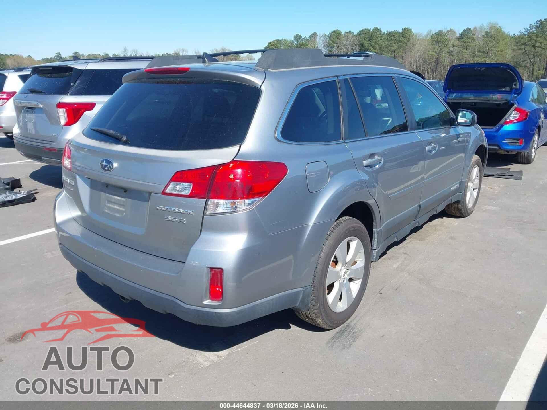 SUBARU OUTBACK 2011 - 4S4BRDKC1B2430510