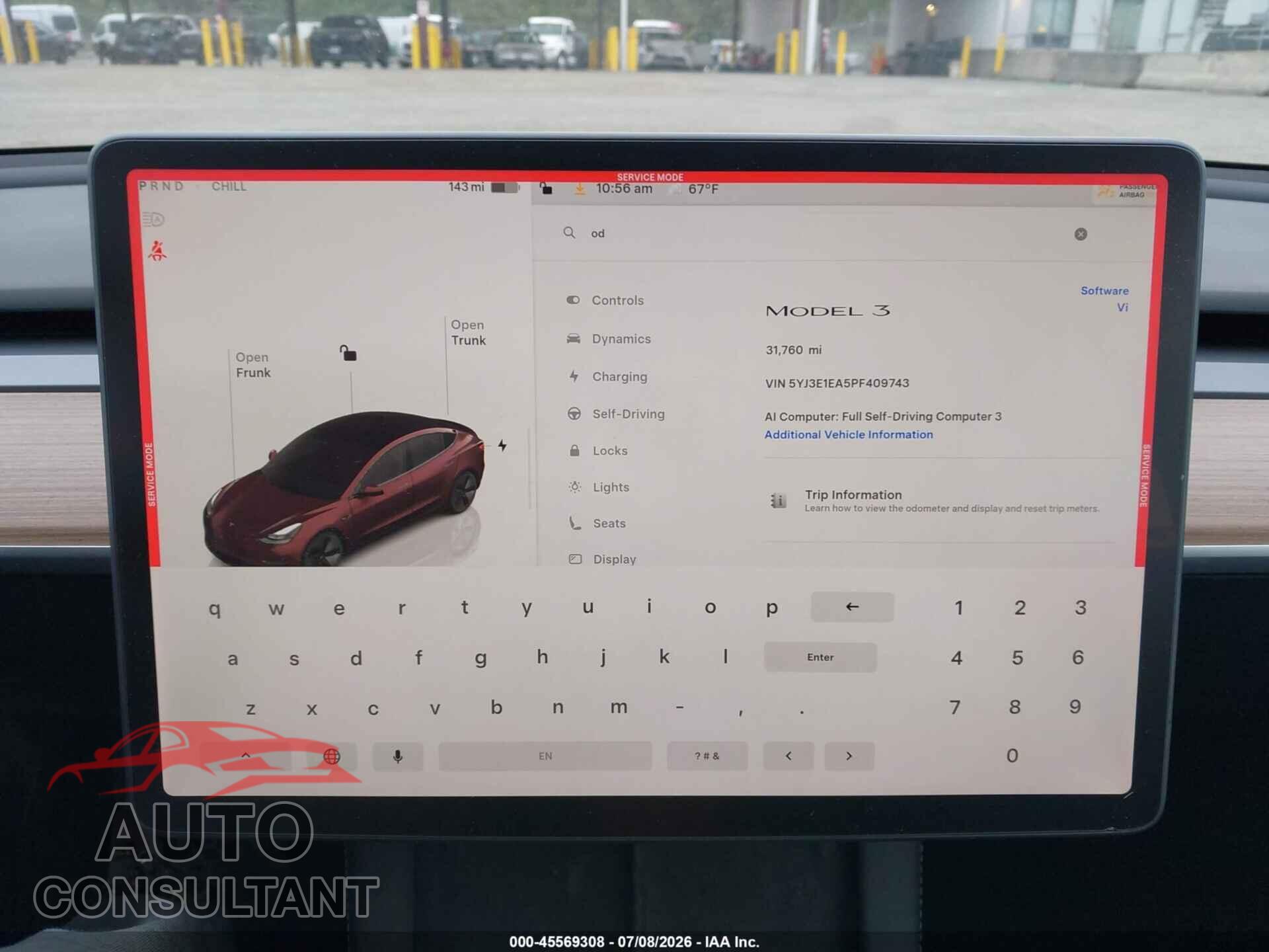 TESLA MODEL 3 2023 - 5YJ3E1EA5PF409743