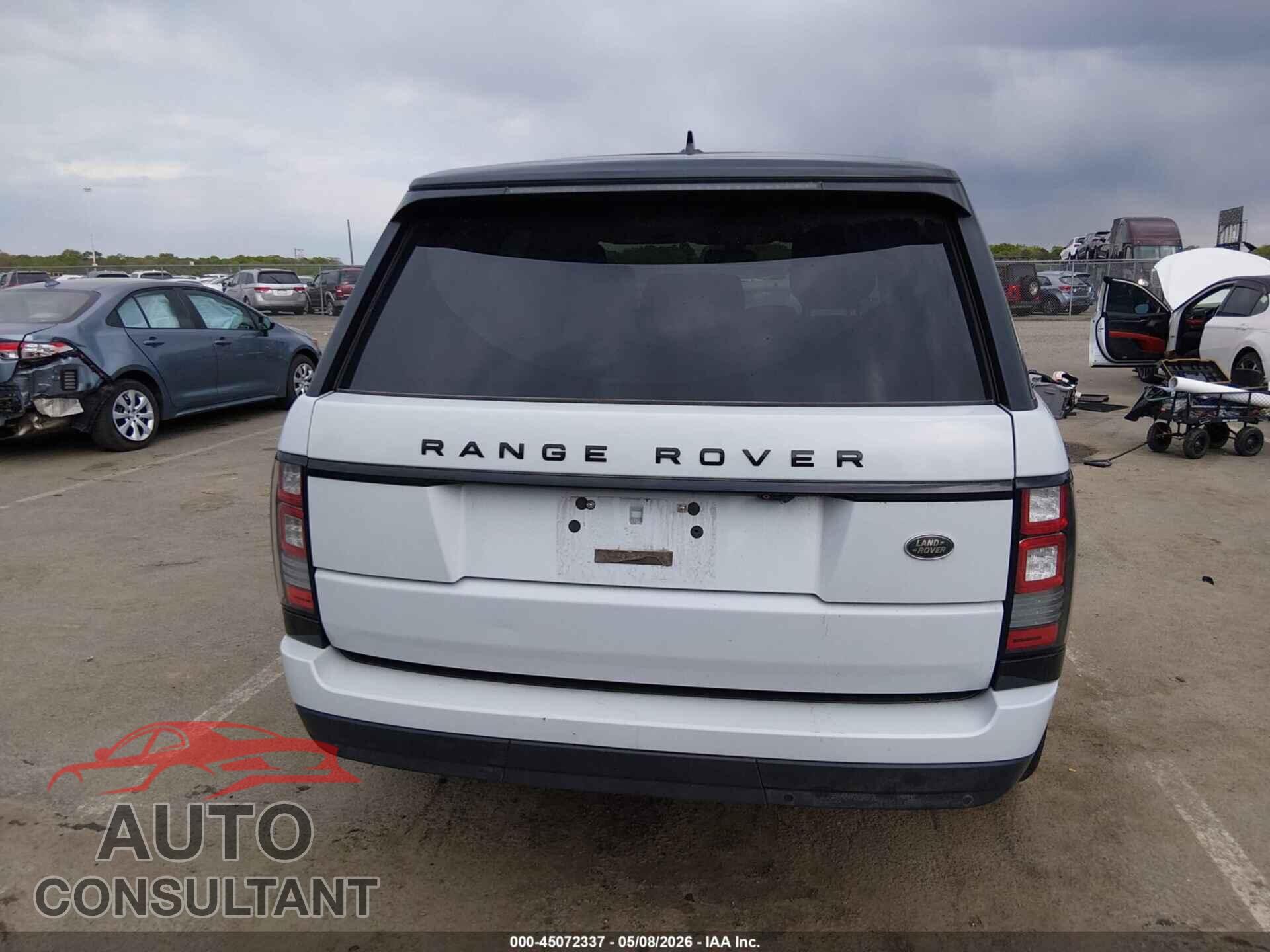 LAND ROVER RANGE ROVER 2016 - SALGS2KF0GA264922