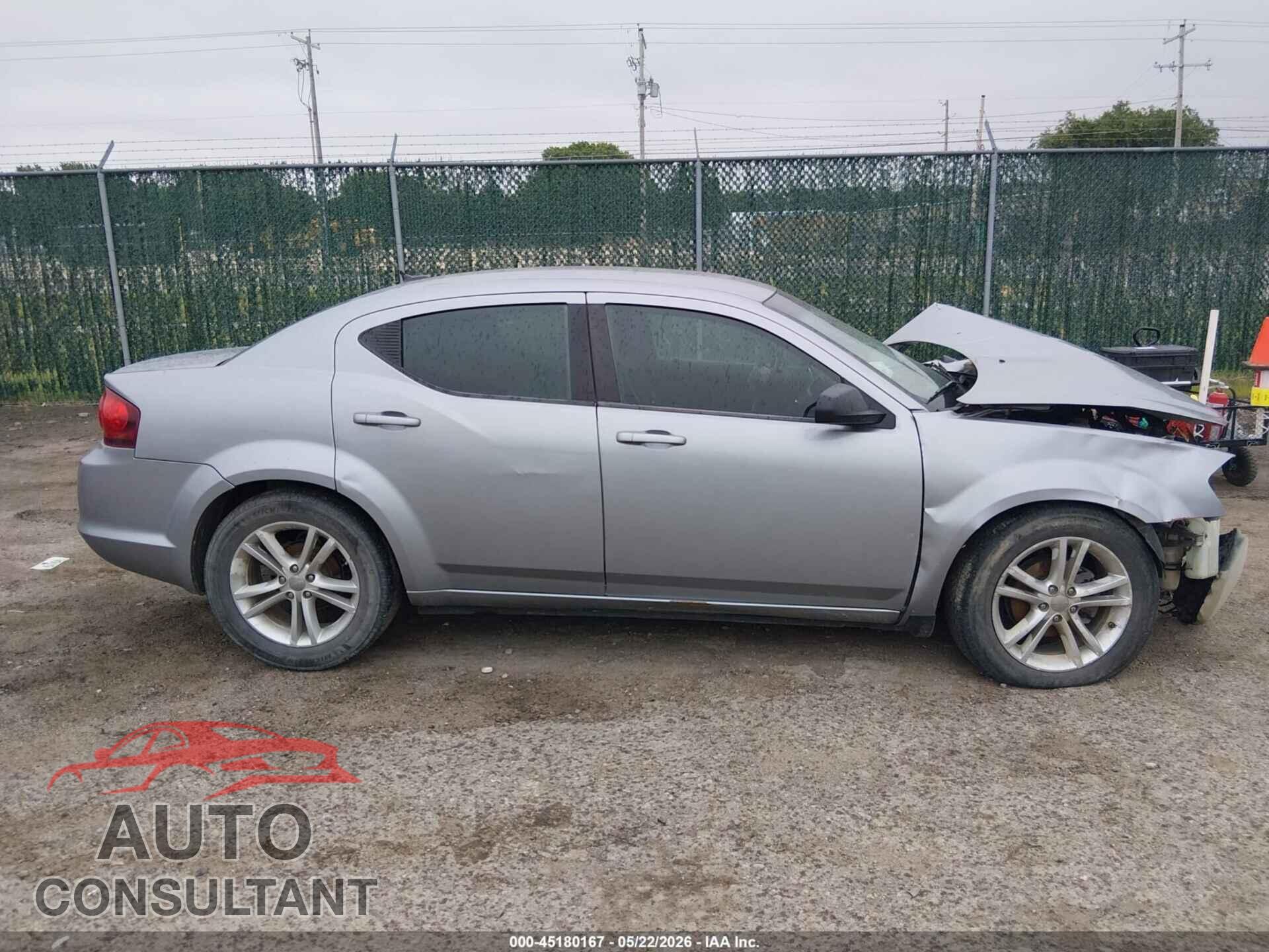 DODGE AVENGER 2013 - 1C3CDZCB1DN556723