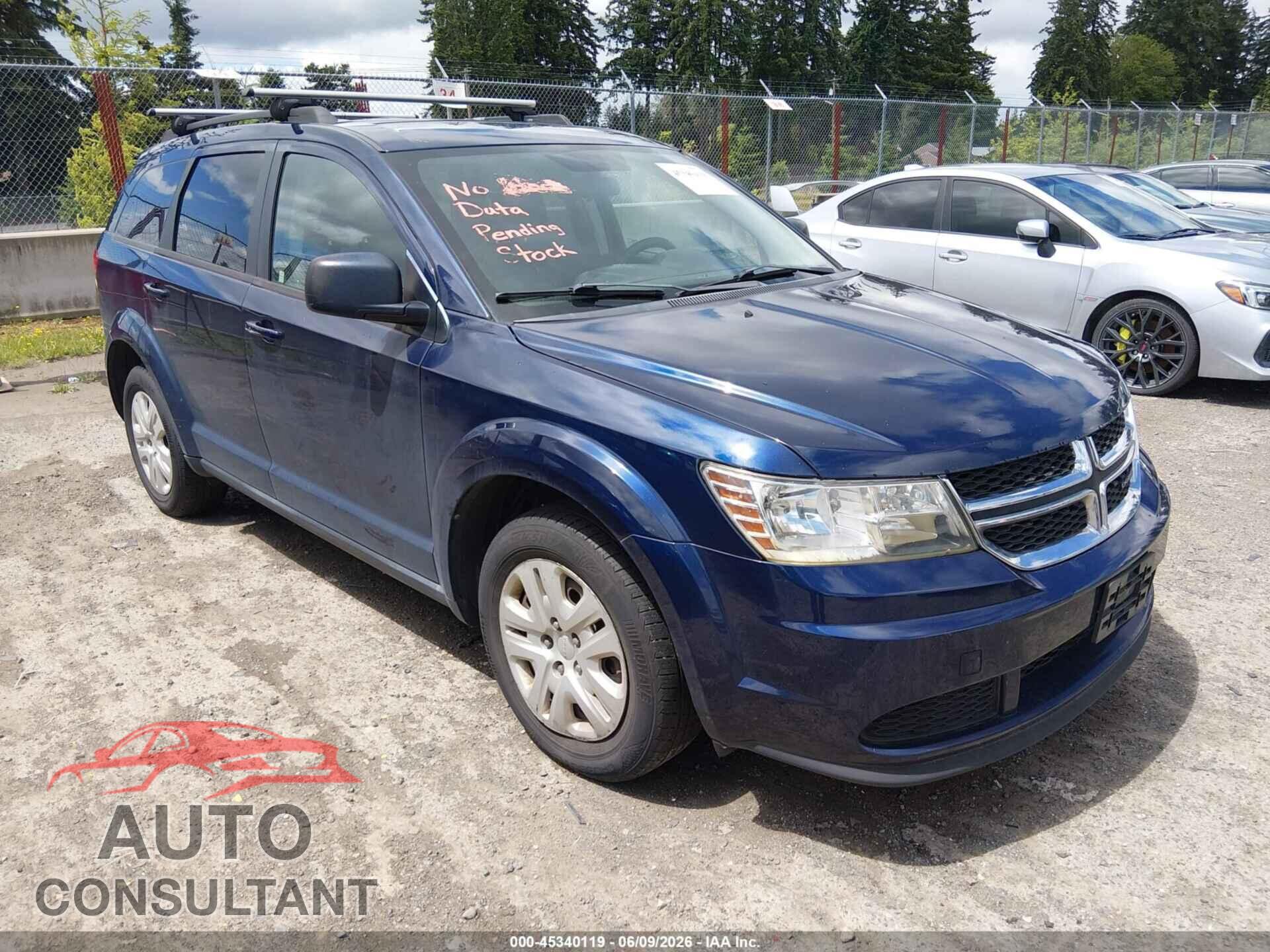 DODGE JOURNEY 2017 - 3C4PDCAB3HT701456