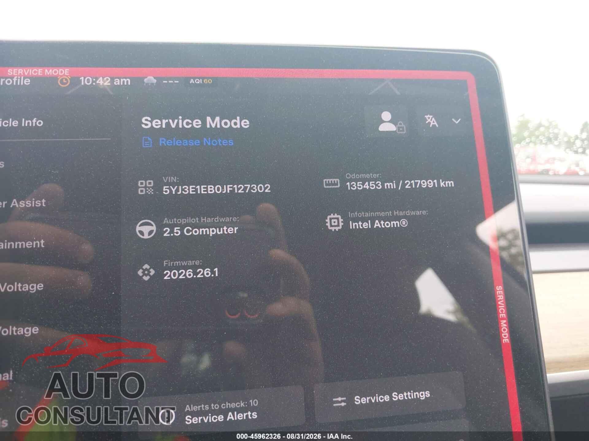 TESLA MODEL 3 2018 - 5YJ3E1EB0JF127302