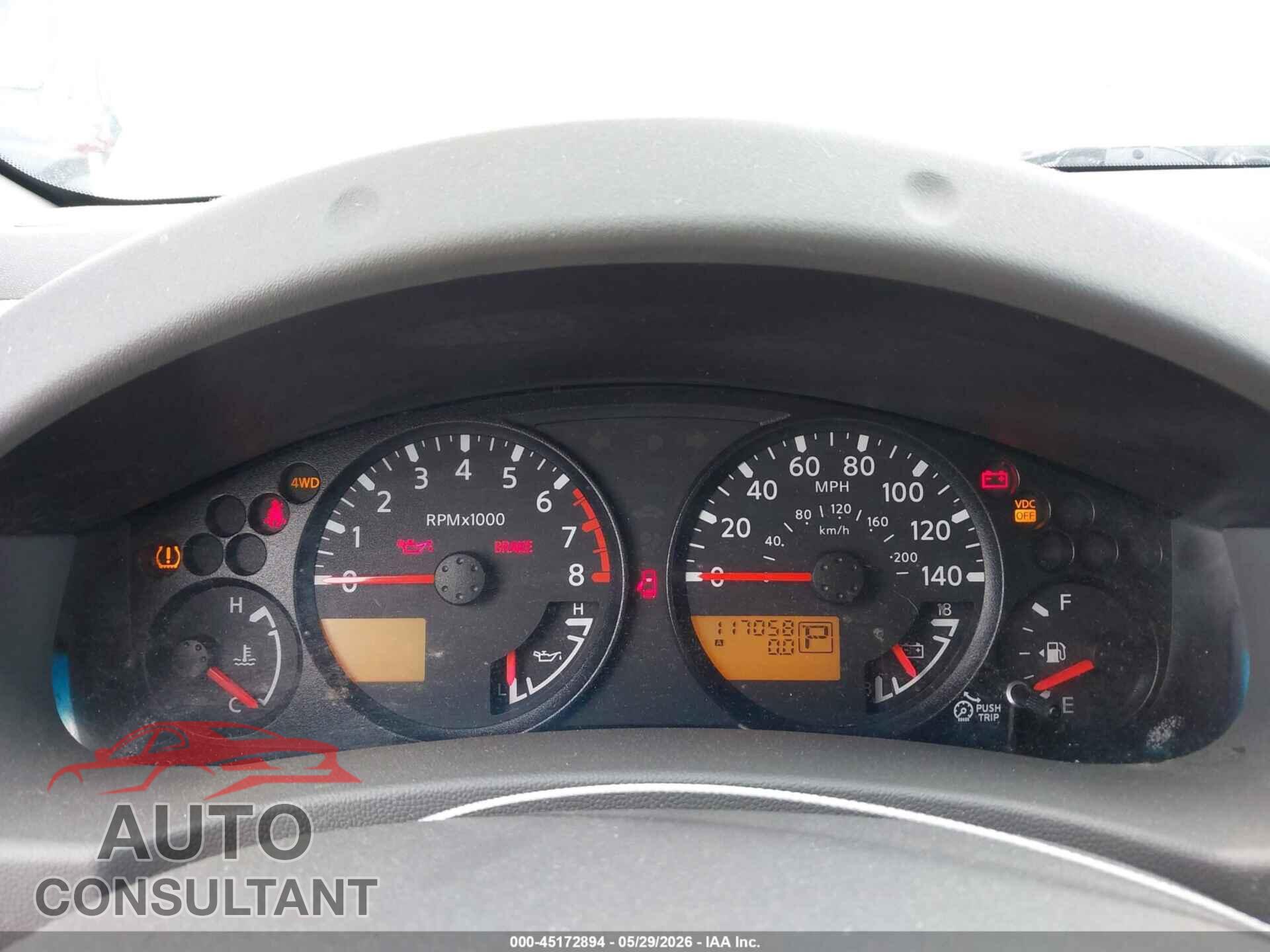 NISSAN FRONTIER 2010 - 1N6AD0EV5AC435025