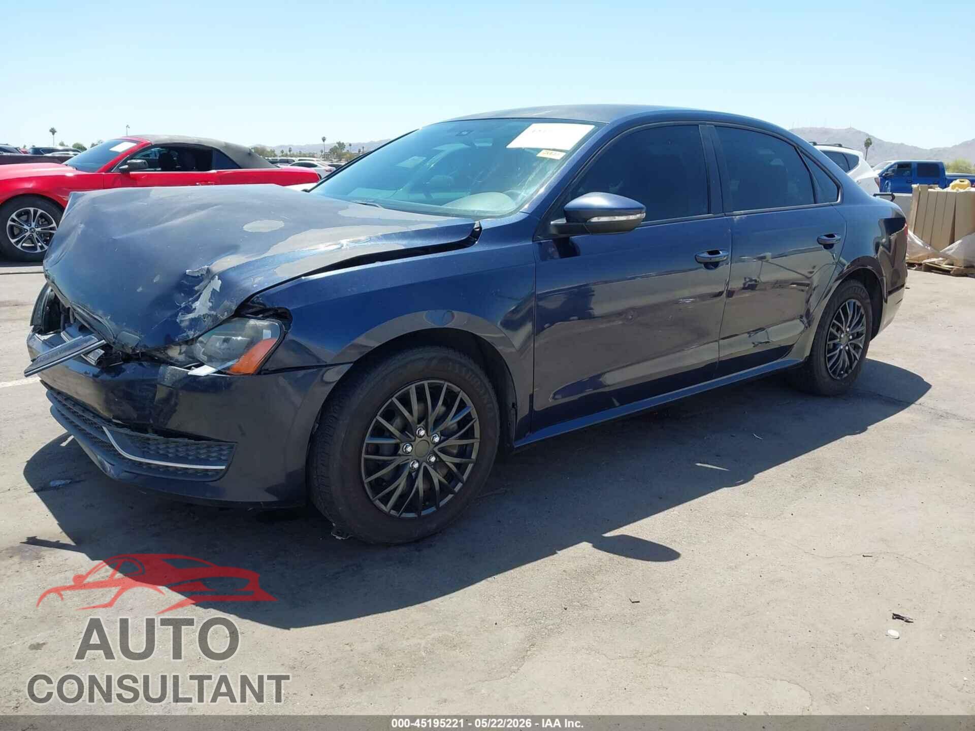 VOLKSWAGEN PASSAT 2012 - 1VWAP7A32CC037455