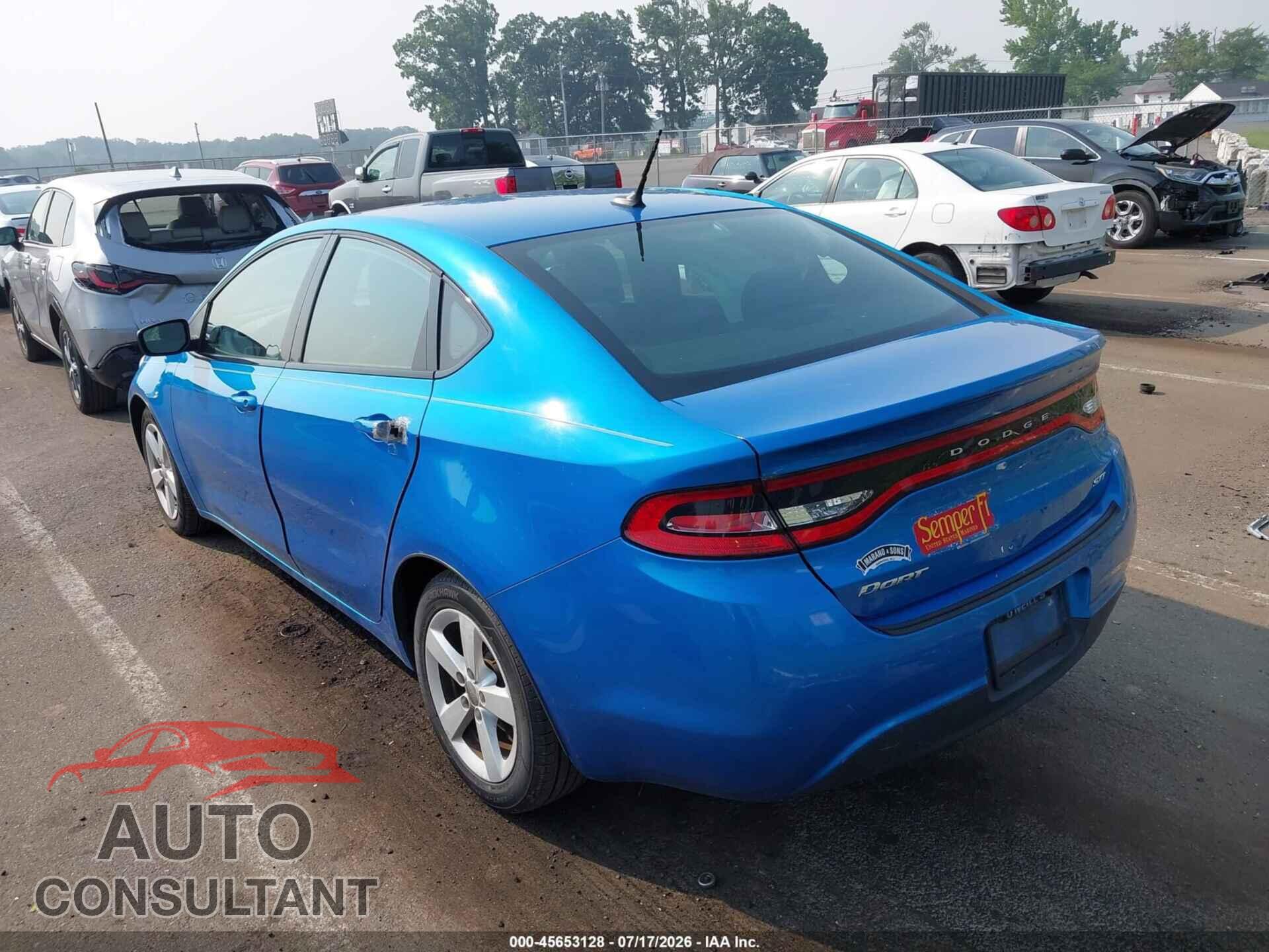 DODGE DART 2015 - 1C3CDFBB8FD363560