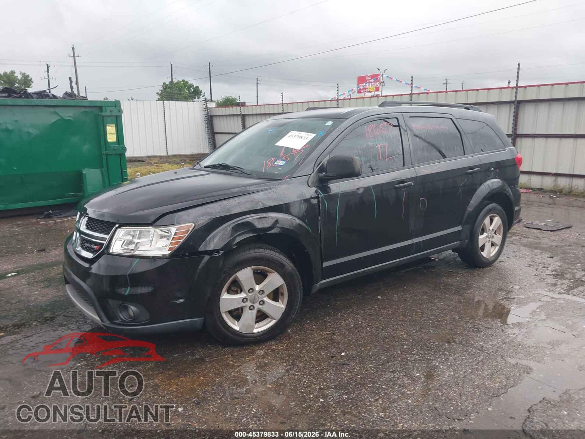 DODGE JOURNEY 2012 - 3C4PDCBG2CT207009