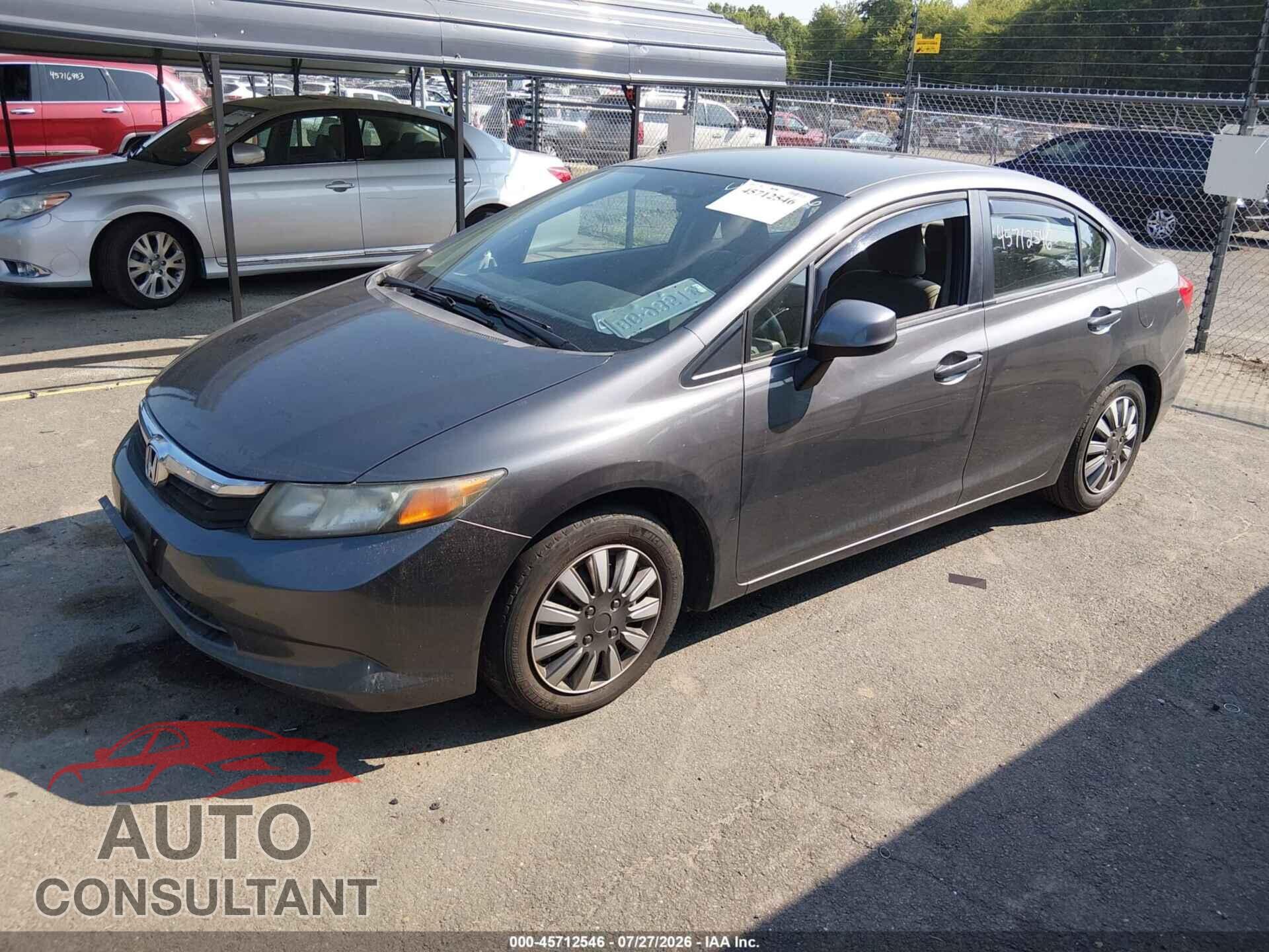 HONDA CIVIC 2012 - 2HGFB2F57CH332148