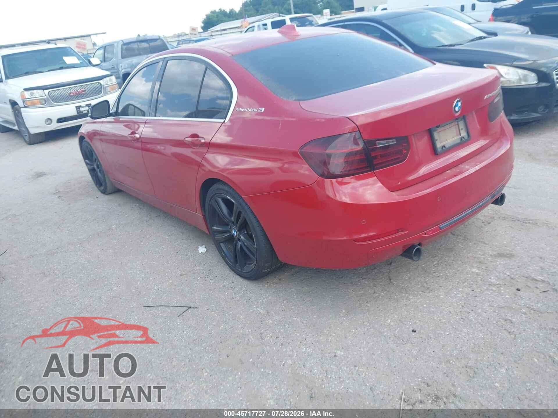 BMW ACTIVEHYBRID 3 2013 - WBA3F9C58DF145441