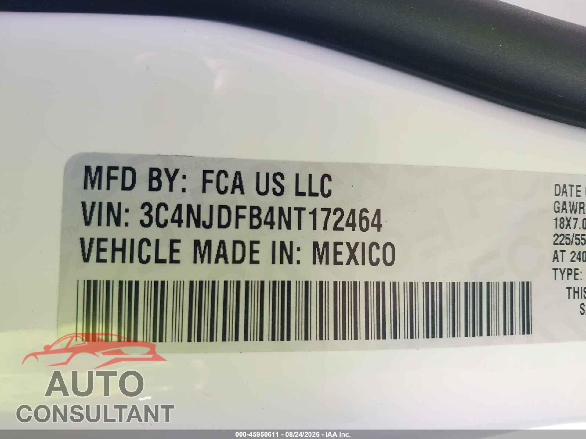 JEEP COMPASS 2022 - 3C4NJDFB4NT172464