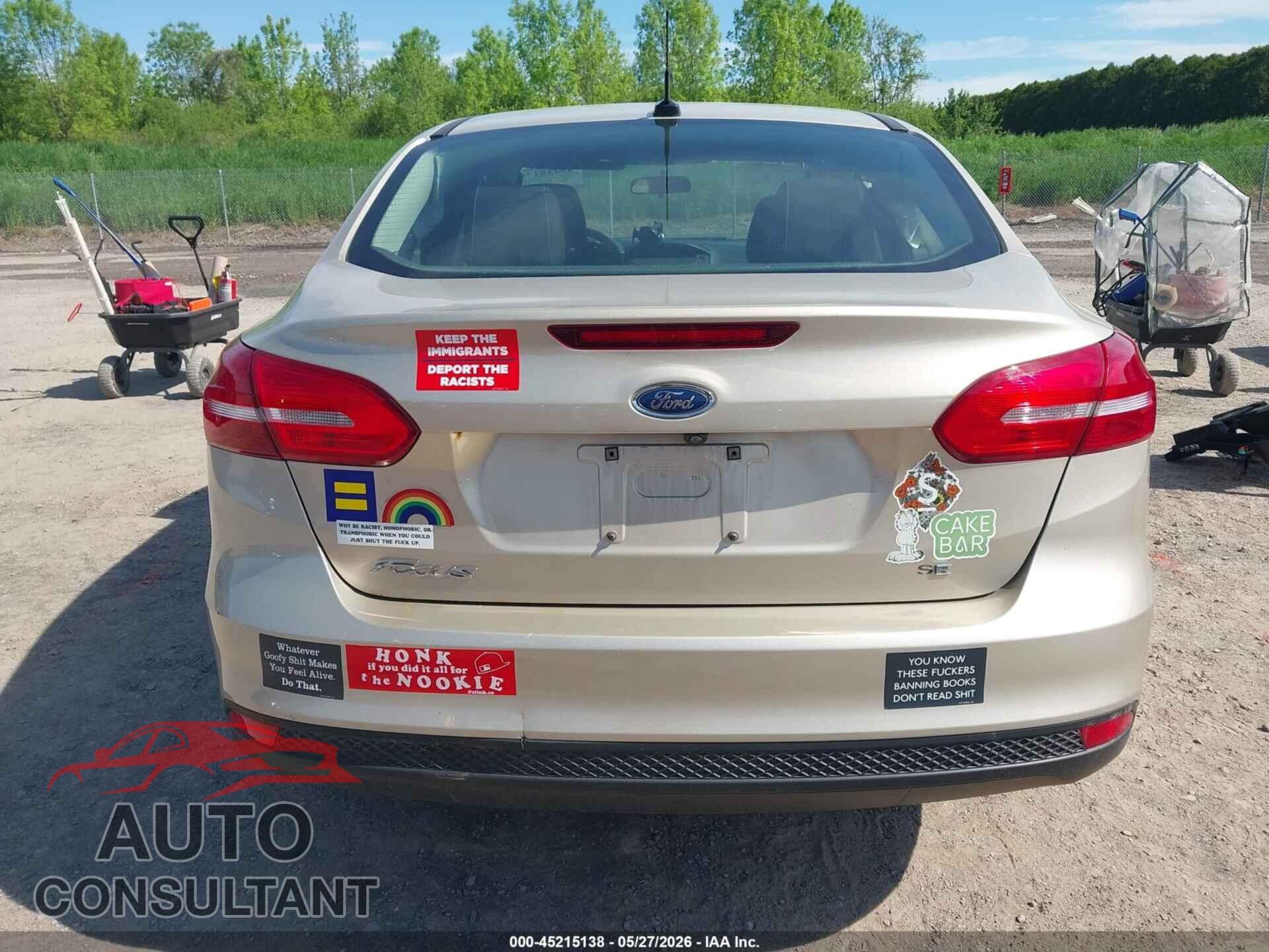 FORD FOCUS 2017 - 1FADP3F26HL335836