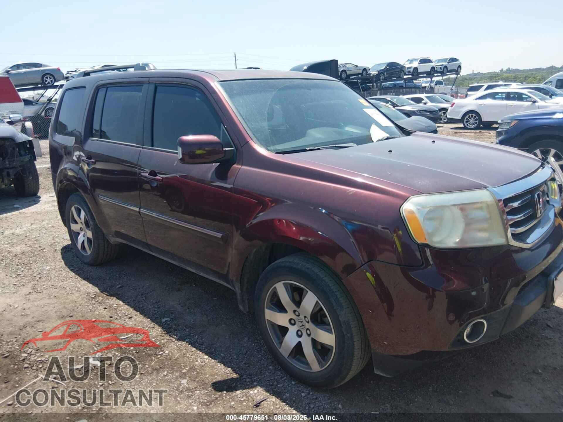 HONDA PILOT 2012 - 5FNYF3H91CB024366