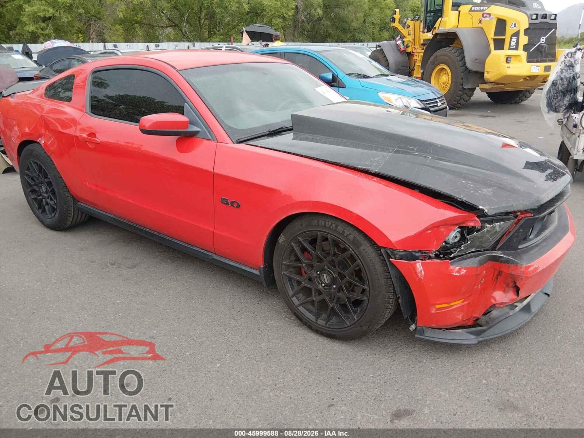FORD MUSTANG 2012 - 1ZVBP8CF3C5284571