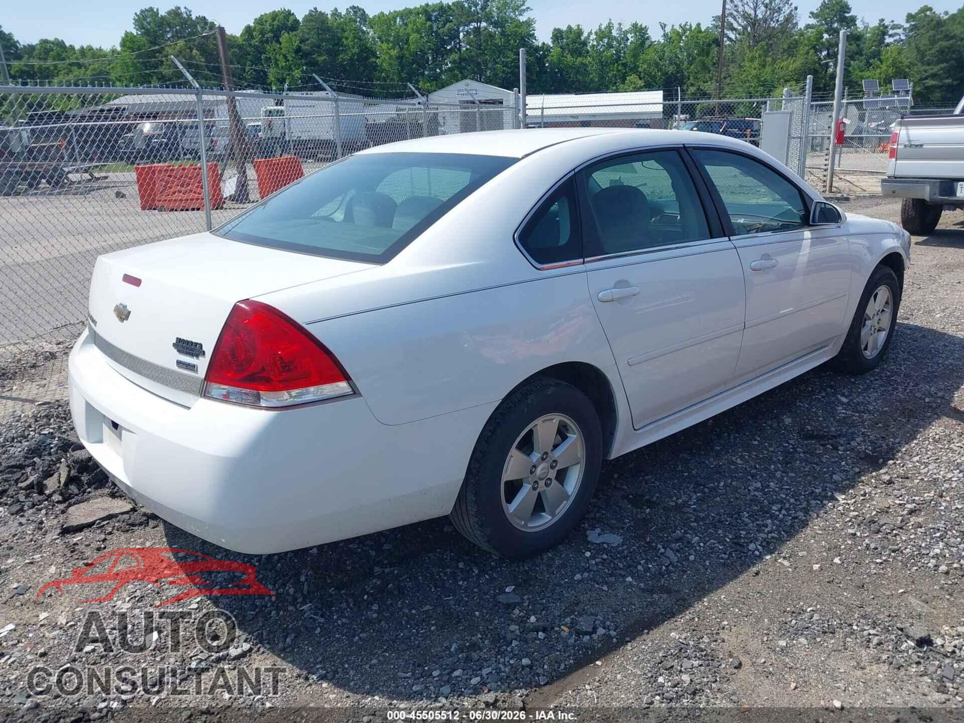 CHEVROLET IMPALA 2011 - 2G1WG5EK9B1123048