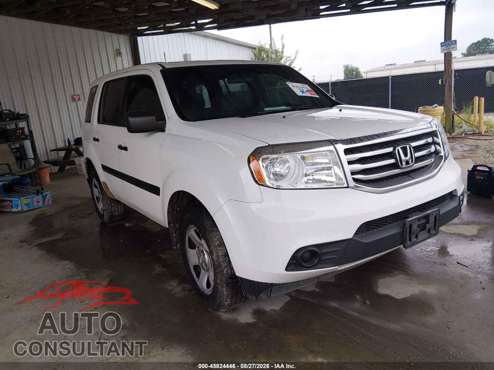 HONDA PILOT 2012 - 5FNYF3H27CB035147