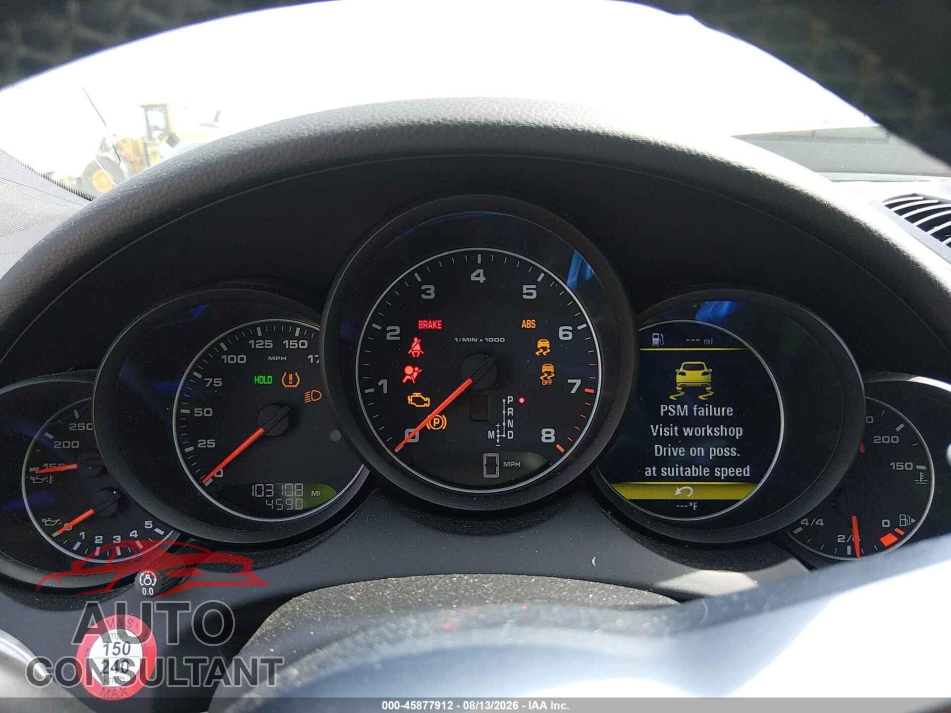 PORSCHE CAYENNE 2016 - WP1AA2A25GLA01049
