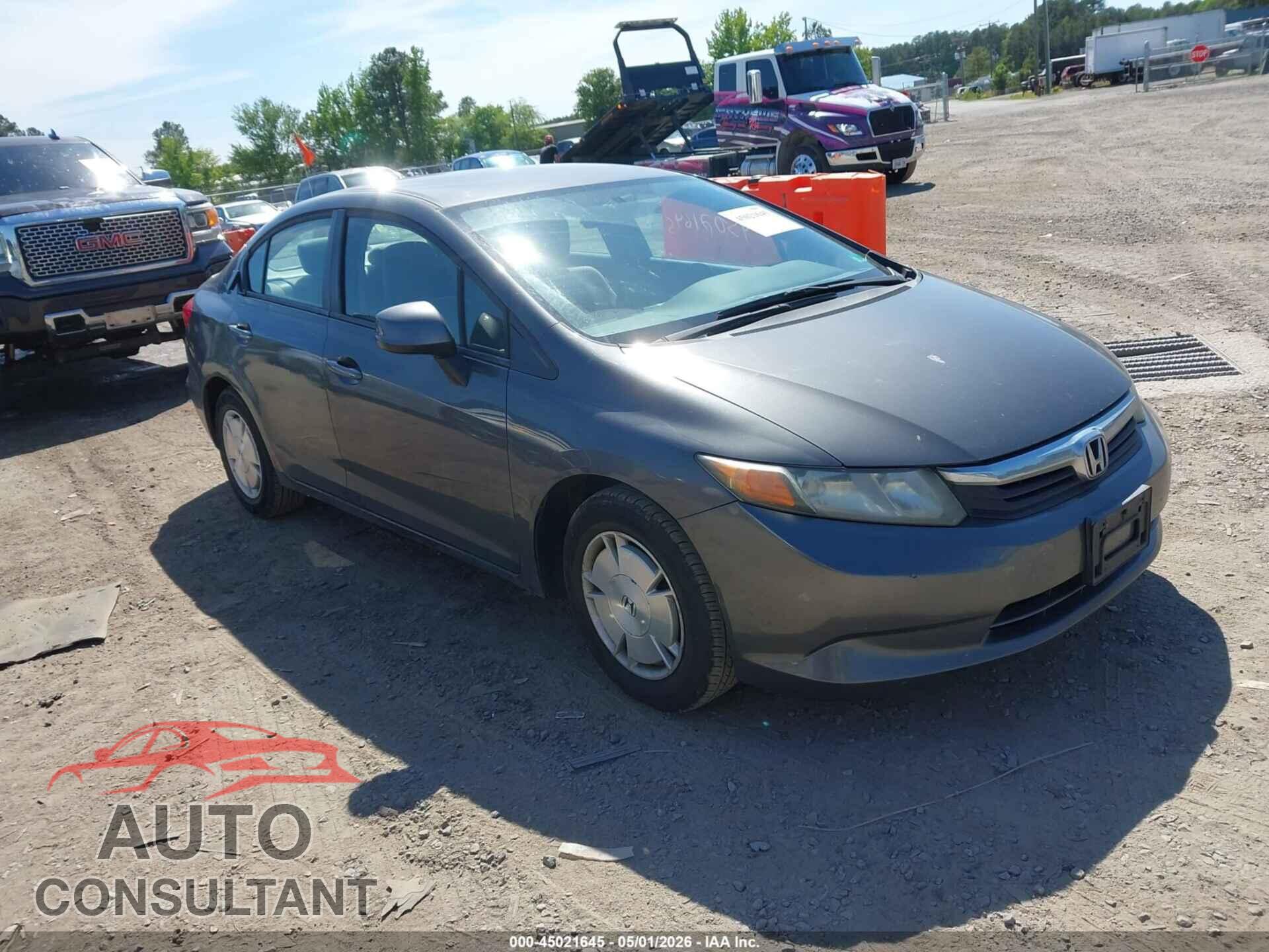 HONDA CIVIC 2012 - 2HGFB2F62CH518513