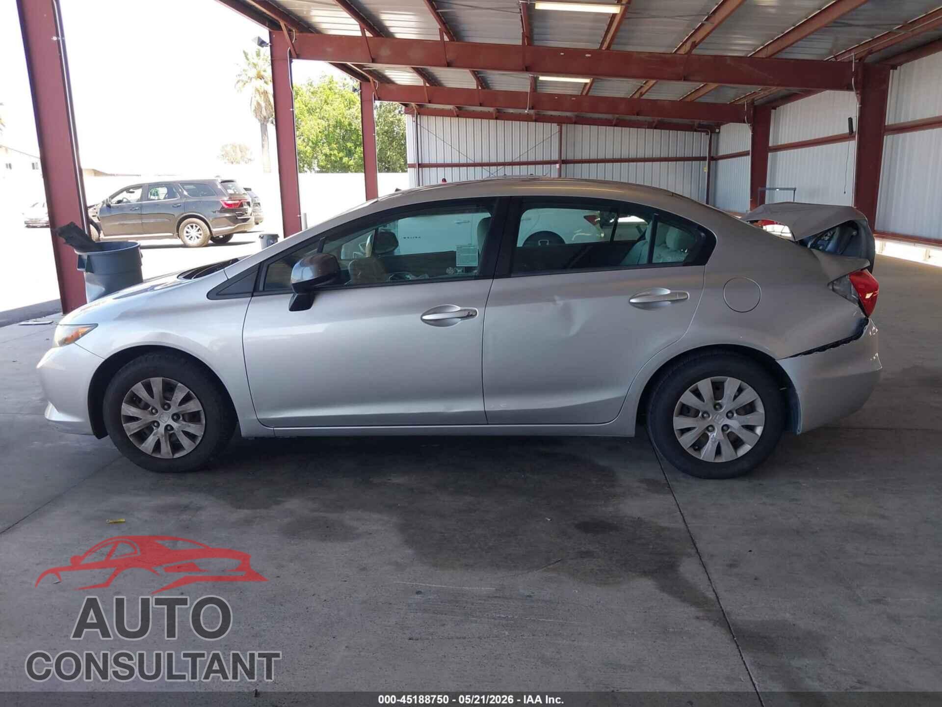 HONDA CIVIC 2012 - 19XFB2F52CE364368