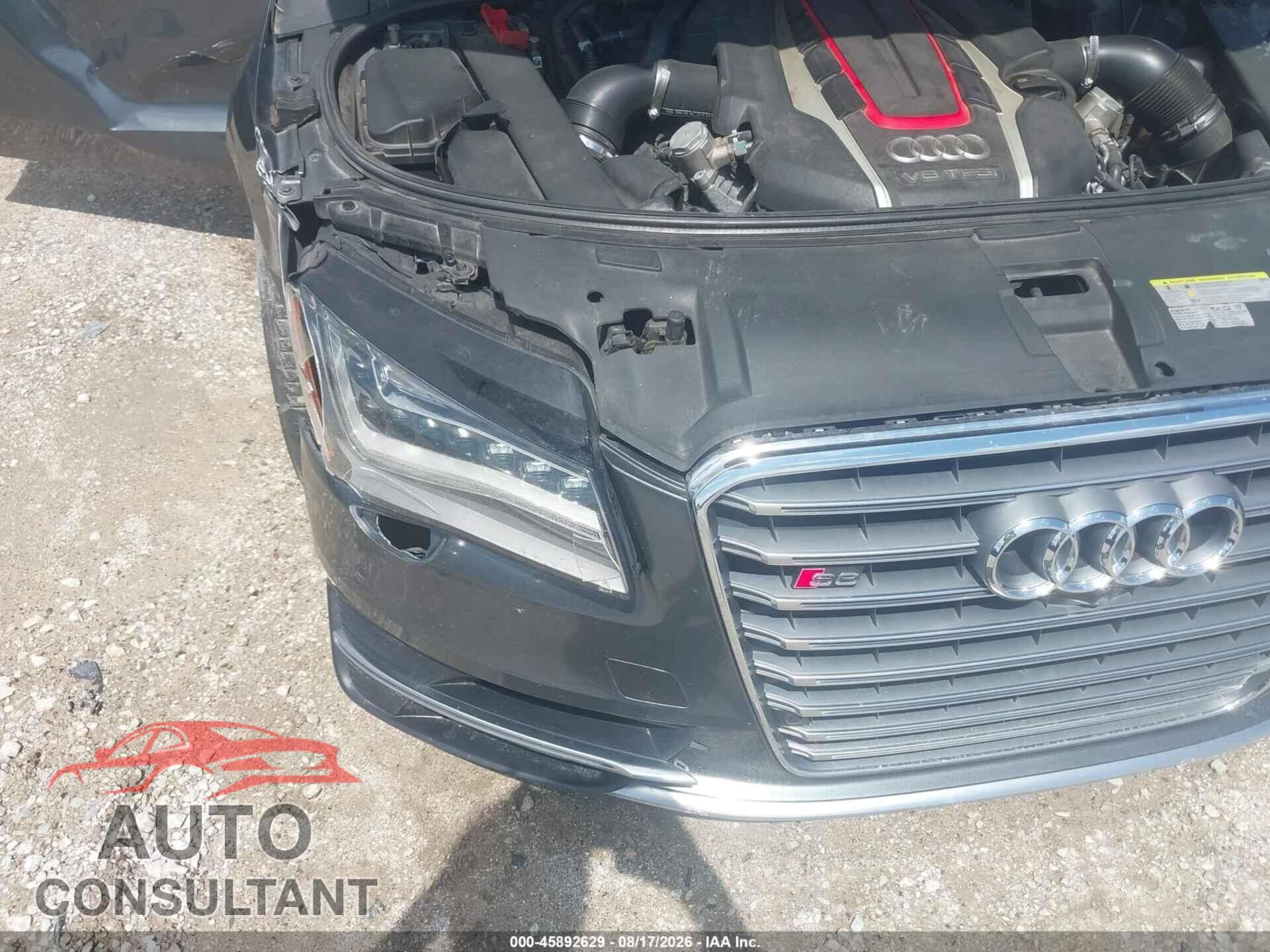 AUDI S8 2014 - WAUD2AFD3EN010928