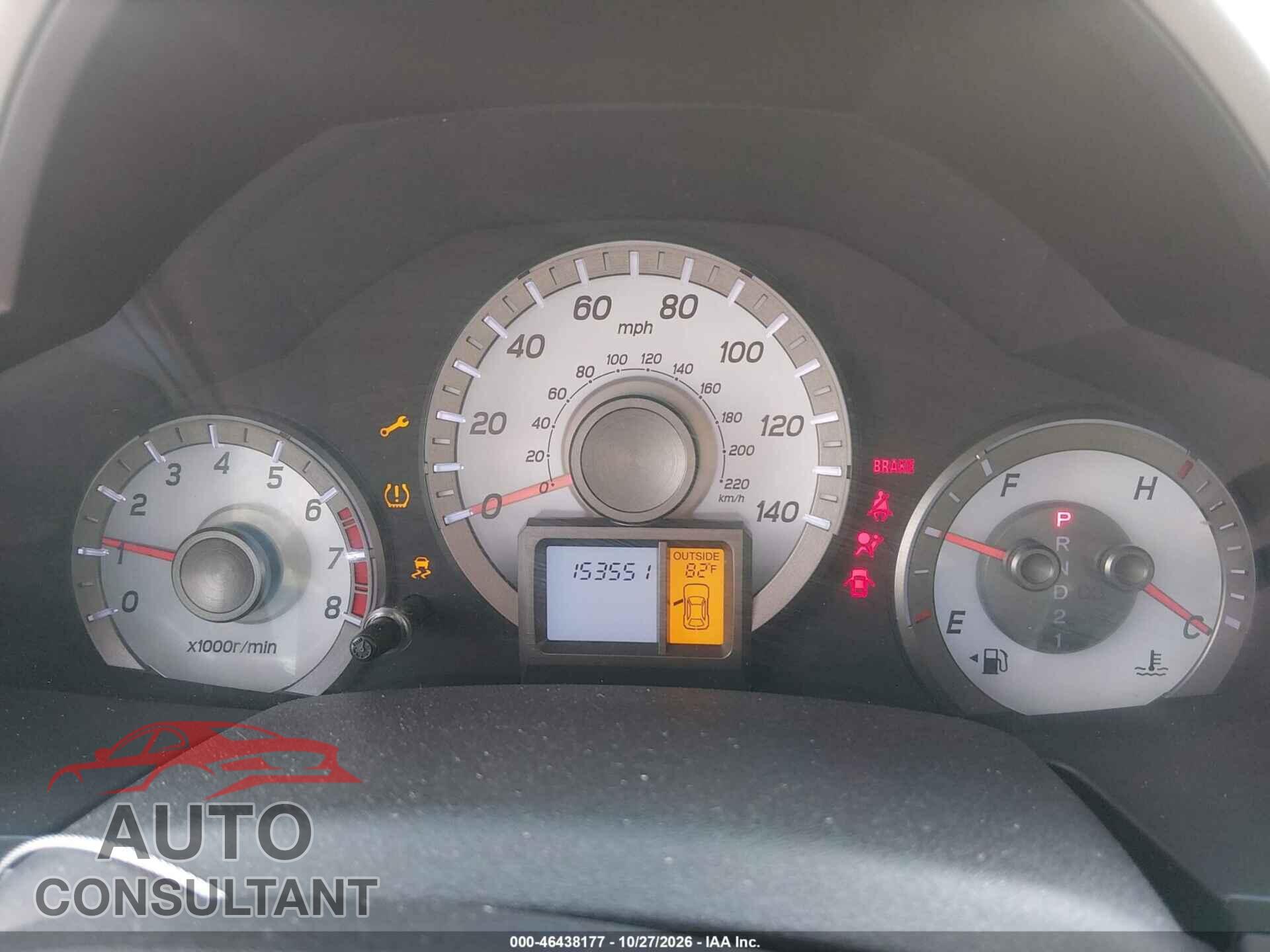 HONDA PILOT 2012 - 5FNYF4H58CB041829